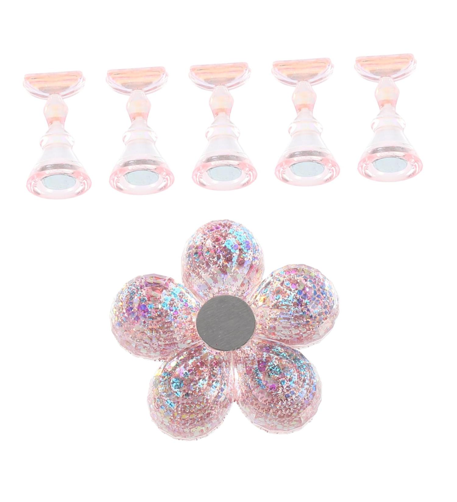 minkissy 1 Set Chess Practice Seat Nail Art Practice Holder Fingernail Display Stand Nail Art Display Rack Pedicure Stand Nail Practice Stand Manicure Practice Rack Acrylic Magnetic Bracket 2x1cm Pink - Buy Online on GoSupps.com