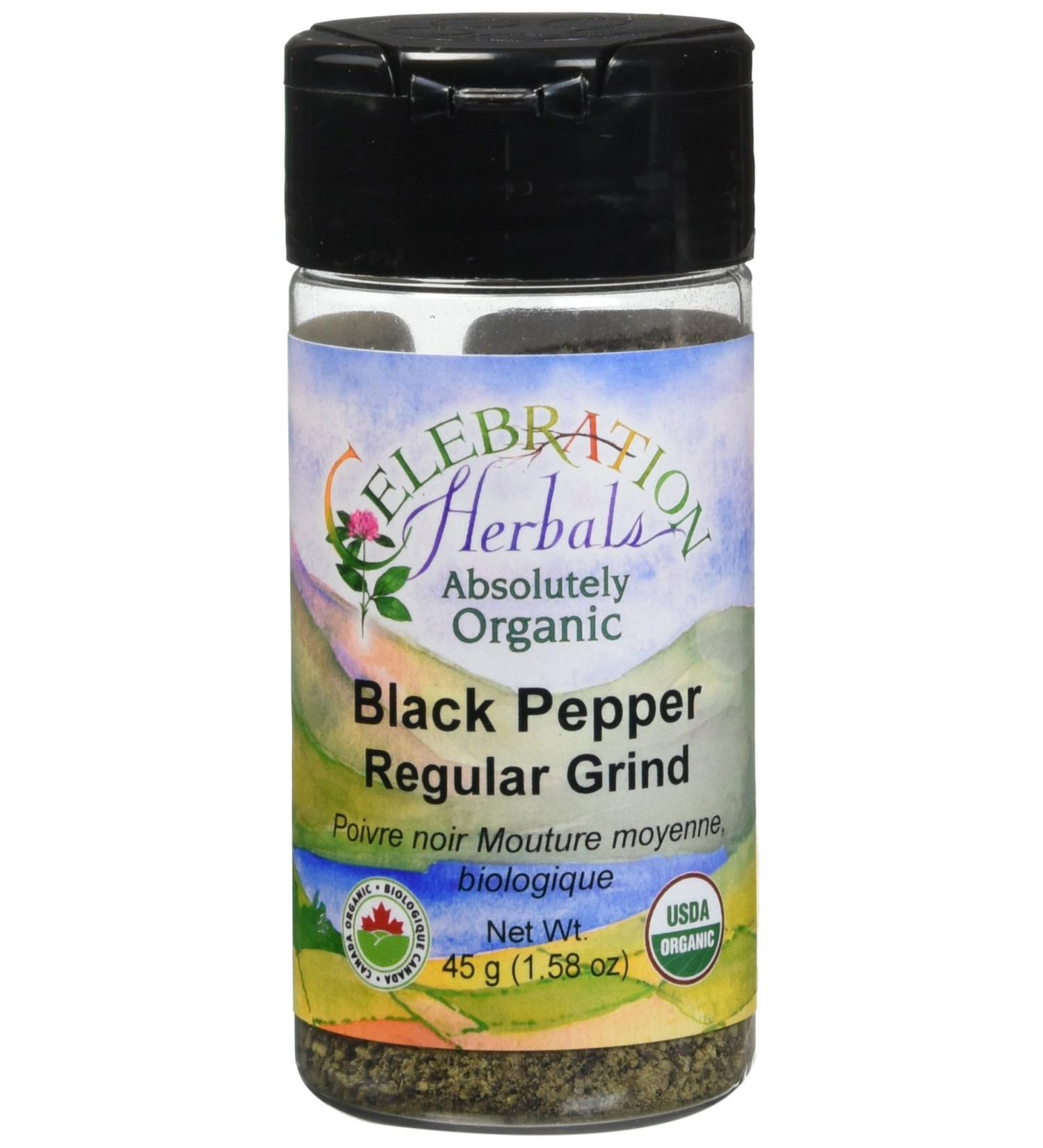 CELEBRATION HERBALS Pepper Black Reg Ground Organic 50 g 0.02 Pound