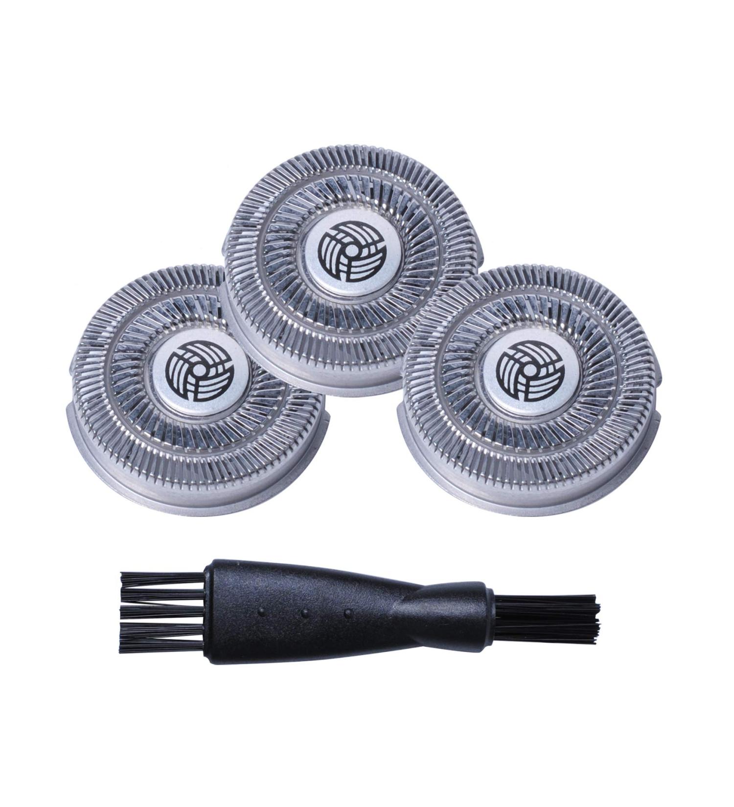 SW-S7105 Replacement Shaver Head Blades | Compatible with Waterproof Electric Razor Wet & Dry | High-Quality Rotary Shaver Blades with Cleaning Brush - Buy Online on GoSupps.com