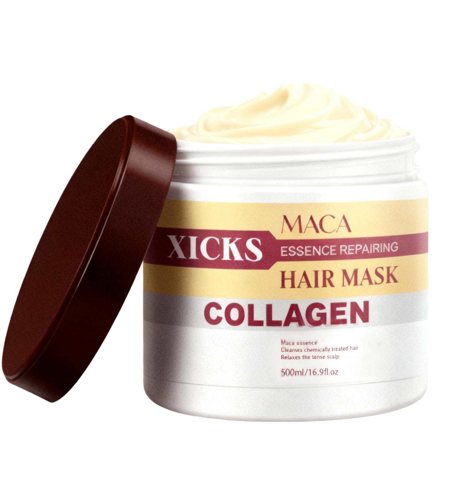 Collagen & Maca Essence Repair Hair Mask Deep Care for Damaged and Chemically Treated Hair Nourishing for Soft Smoother and Brighter Hair 500ml169floz - Buy Online on GoSupps.com