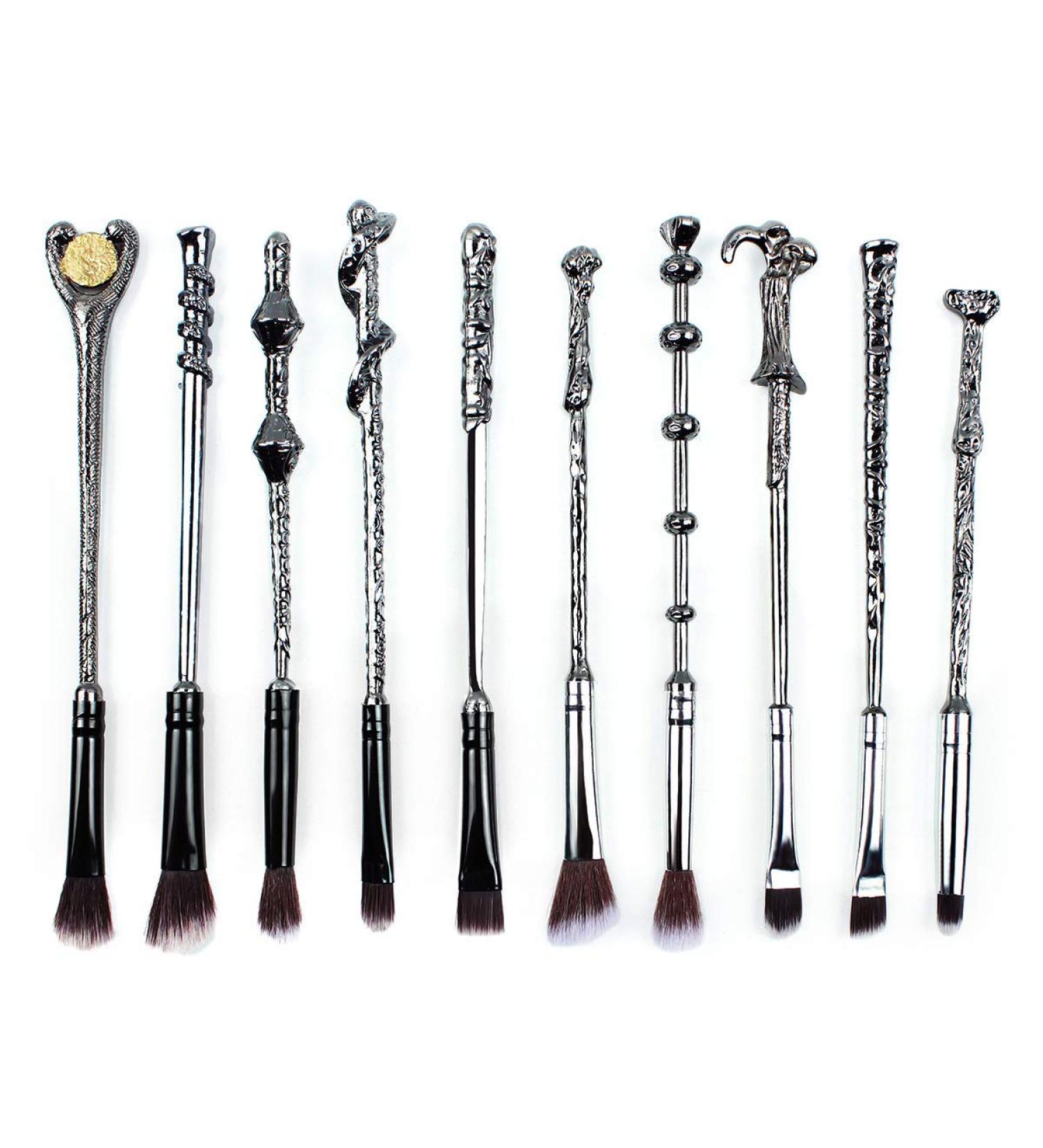 10 Magical Wizard Wand Makeup Brushes - Metal, Extra Durable & Soft - Buy Online on GoSupps.com