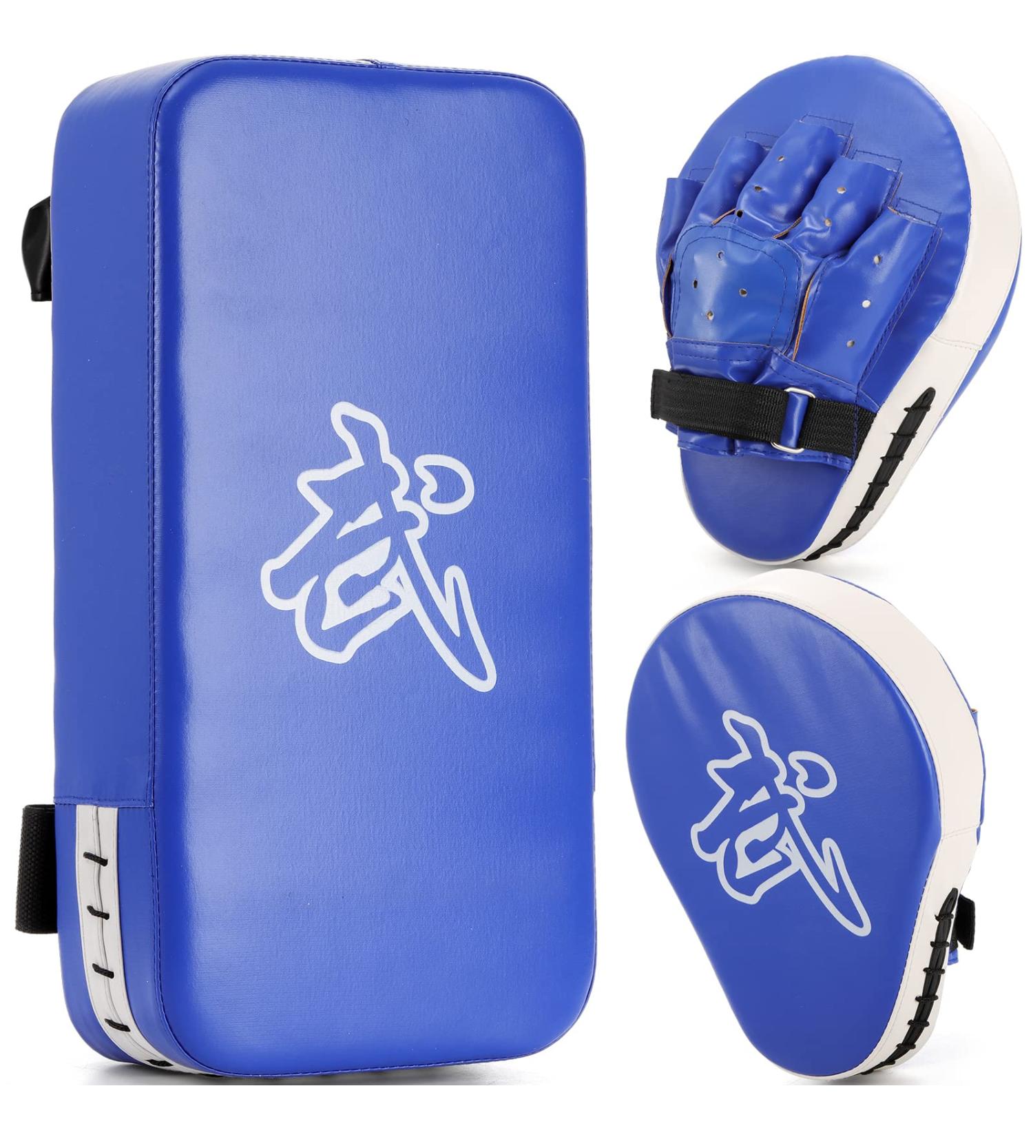 WUWEOT 2-in-1 Punching Mitts Kick Pack Set for Martial Arts Training - Boxing Mitts, Focus Pads, Taekwondo Kick Pad, Karate Kick Pads - Ideal for Men and Women at the Gym - Buy Online on GoSupps.com