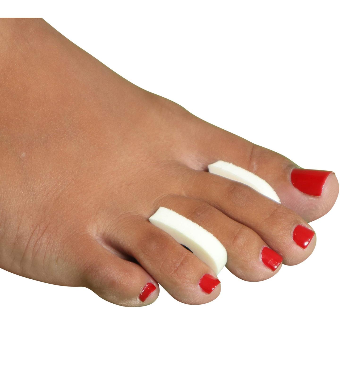 Premium Foam Toe Separators - 1/4 Inch Toe Spacers for Corn, Blister, and Hammer Toe Relief - 50 Pack - Buy Online on GoSupps.com