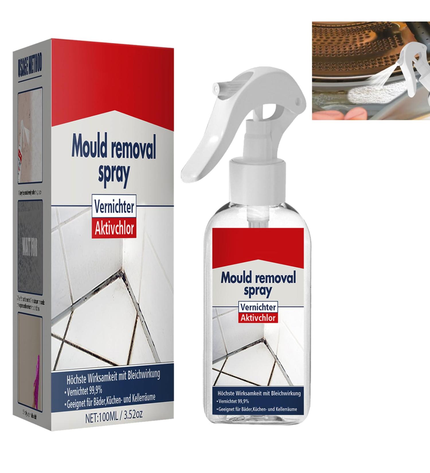 KOAHDE Tiles Mould Stains Cleaning Spray Mould and Mildew Removal Spray Spray Mould Remover Spray Wall Cleaner Mould Mould Household Magic Spray Mould Remover Foam Spray Household Mould Removal 100ML - Buy Online on GoSupps.com