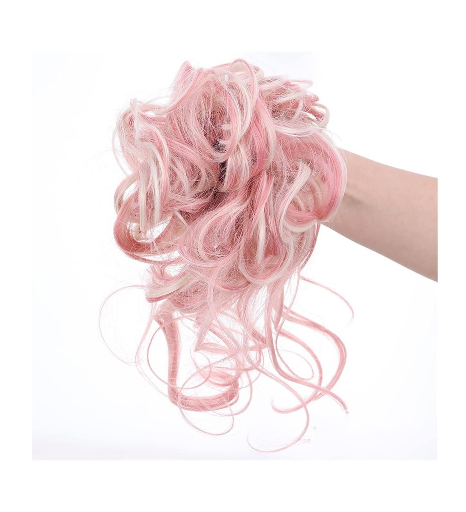 Messy Bun Hair Piece for Women Pieces Curly Chignon Donut Scrunchie for Women Messy Bun Hair Piece Synthetic Tousled Updo Hair Buns Extension Elastic Hair Band Hair Fake Hair Accessories for Women 97H60 - Buy Online on GoSupps.com