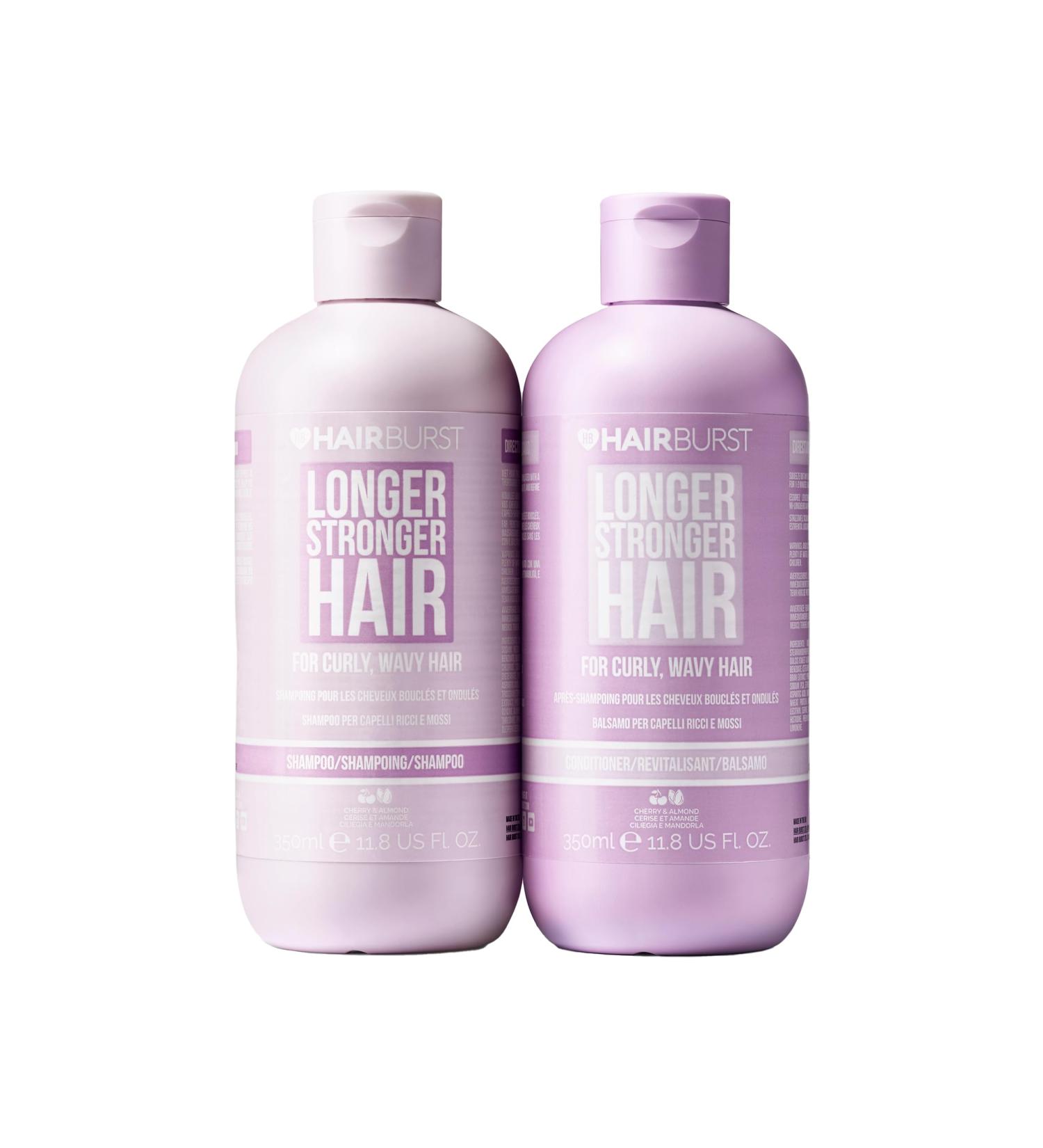 HAIR BURST Wavy & Curly Hair Shampoo and Conditioner Set - Sulfate, Paraben, and SLS Free - CGM Approved with Nourishing Amino Acids and Natural Oils for Curl Enhancement, Frizz Control, and Moisture - Buy Online on GoSupps.com