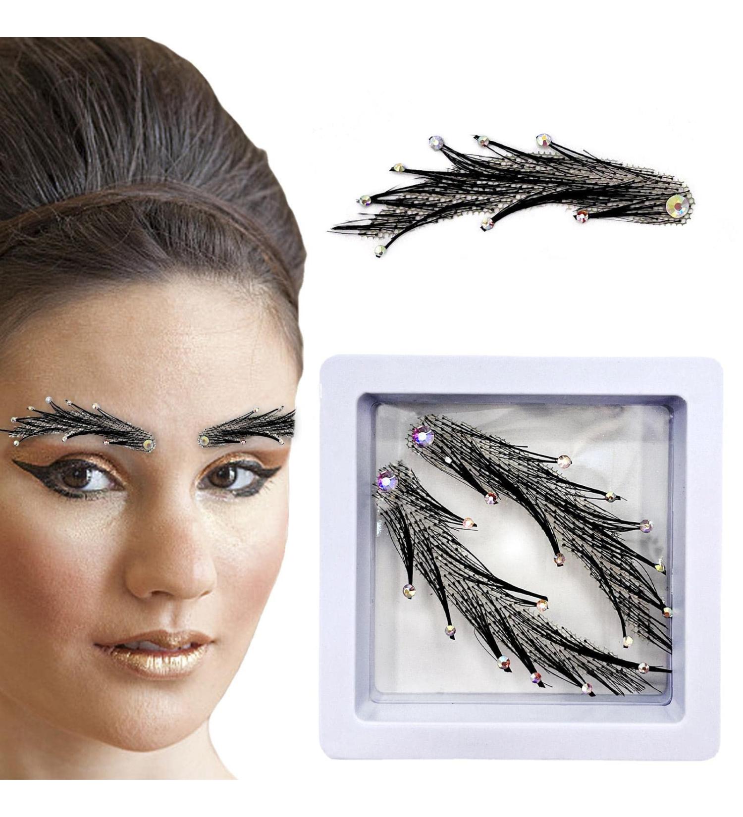 Human Hair Artificial False Eyebrows - False Eyebrow Extensions Makeup Accessories Long-Lasting Makeup Accessories for Lady Women Women Pochy Eyebrows5 - Buy Online on GoSupps.com