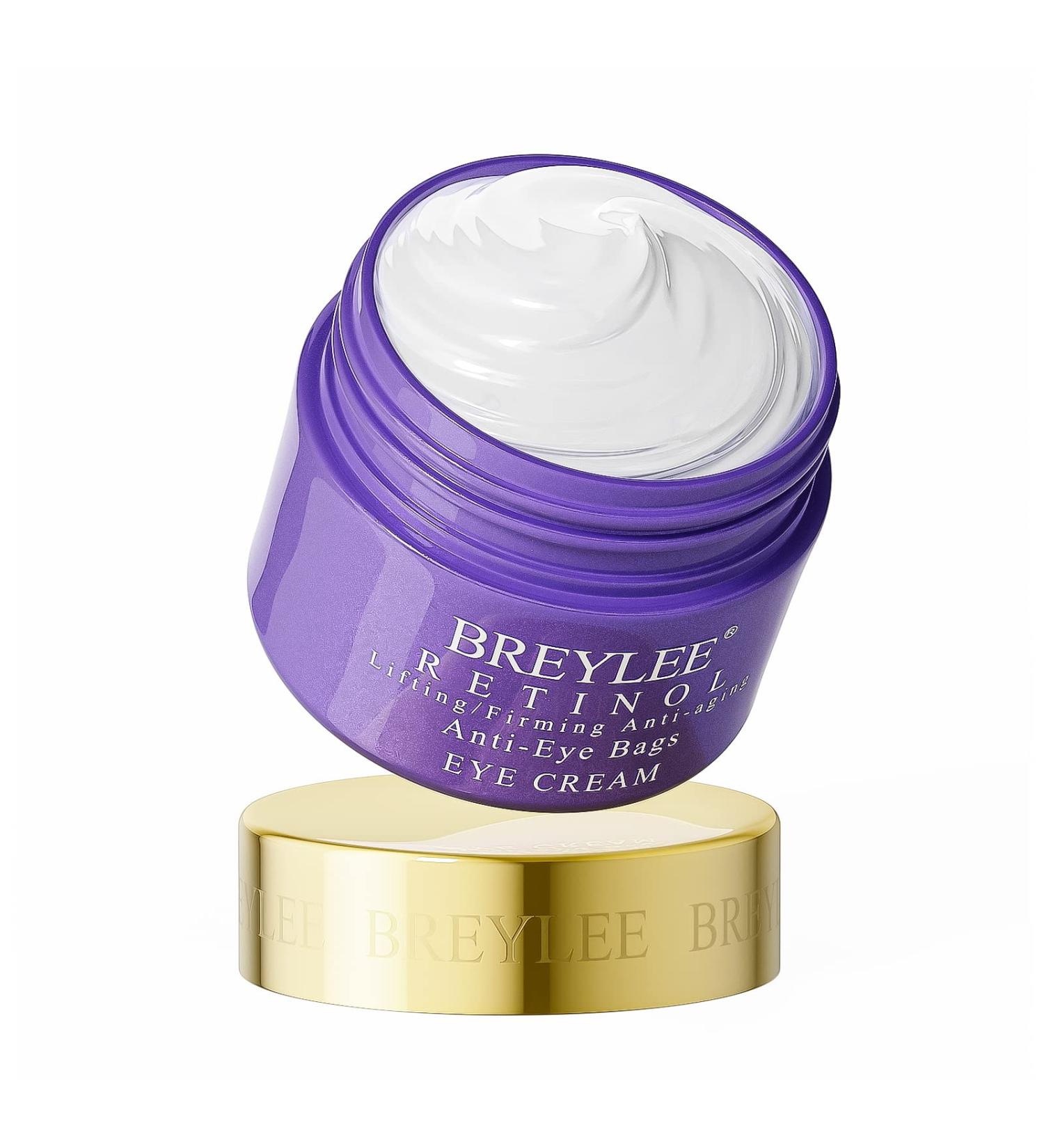 BREYLEE Retinol Eye Cream - Reduce Puffy Eyes, Dark Circles & Wrinkles - Natural Eye Treatment for Firmer, Younger-looking Skin - Buy Online on GoSupps.com
