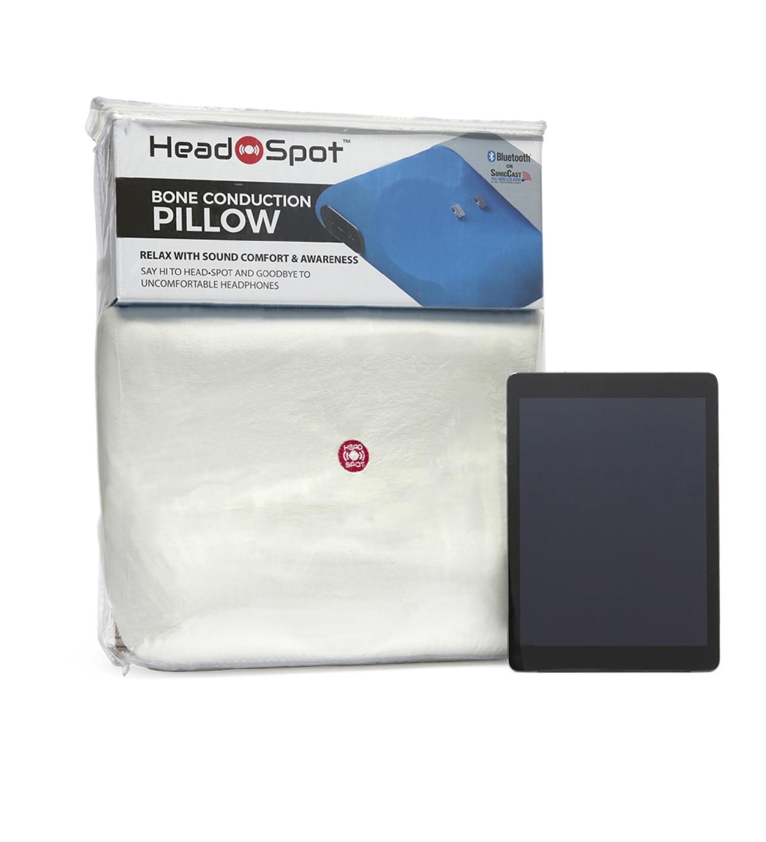 Head Spot SonicSilence Bone Conduction Pillow for Tinnitus Relief | Bluetooth Comfort Design - International Shipping - Buy Online on GoSupps.com
