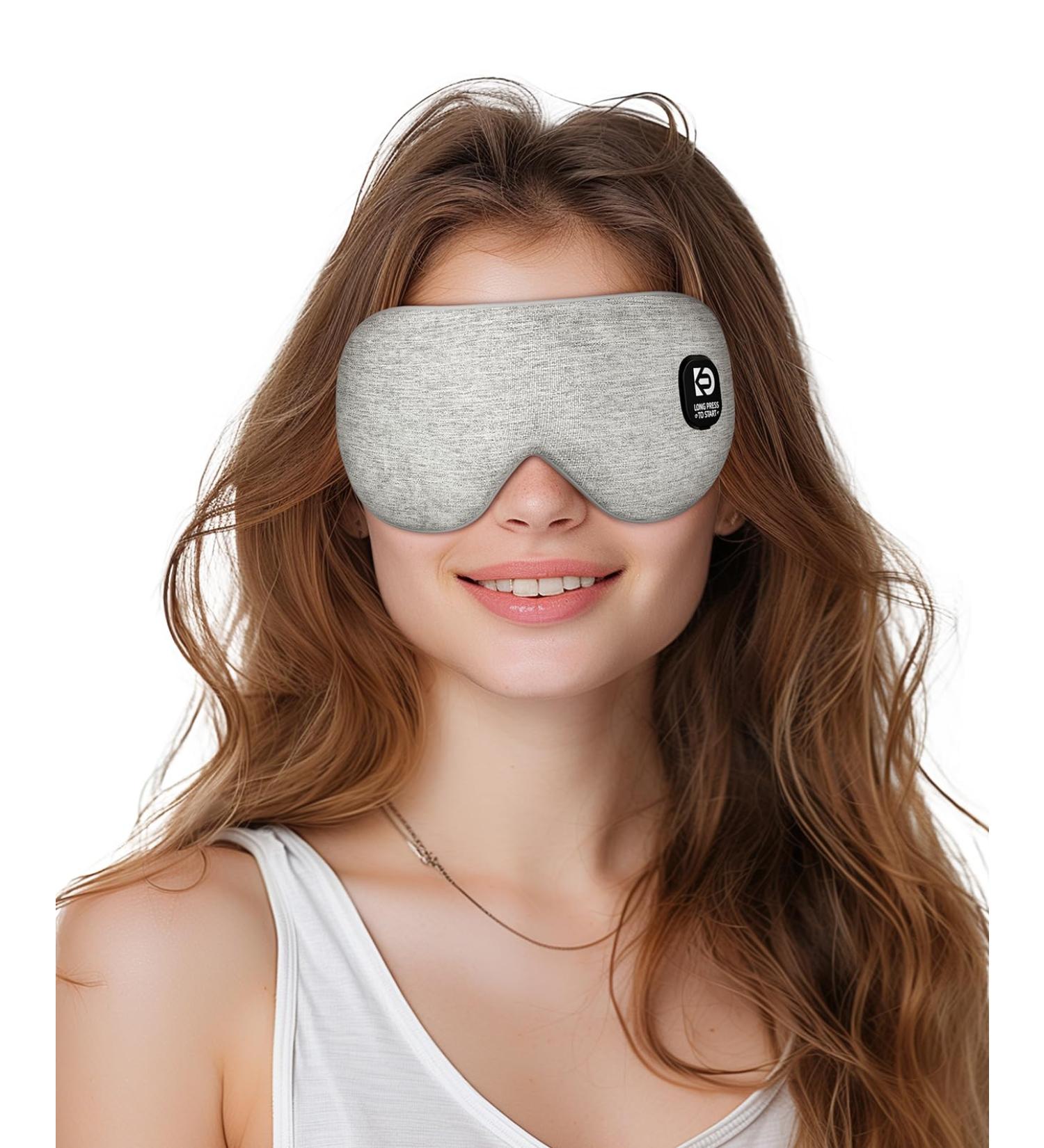 Wireless Heated Eye Mask - Rechargeable Washable & Light-Blocking for Dry Eyes & Eye Strain - Perfect Gift for Men & Women Ideal for Travel & Business Trips - Buy Online on GoSupps.com