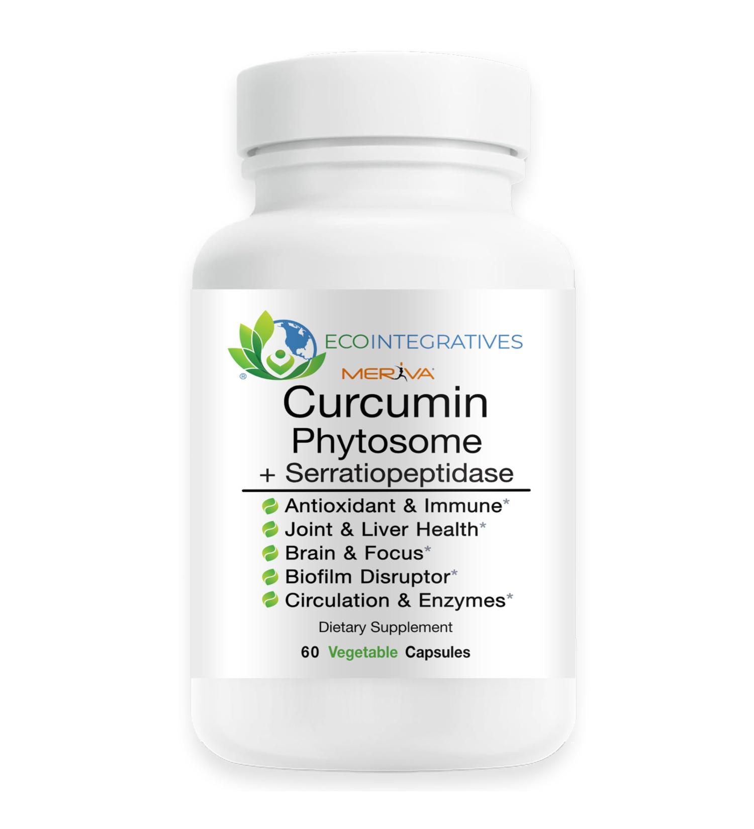 EcoIntegratives Meriva Curcumin Phytosome + Serratiopeptidase | 500 mg Curcumin Phytosome Complex | Vegan Joint & Mobility Support | 60 Capsules - Buy Online on GoSupps.com