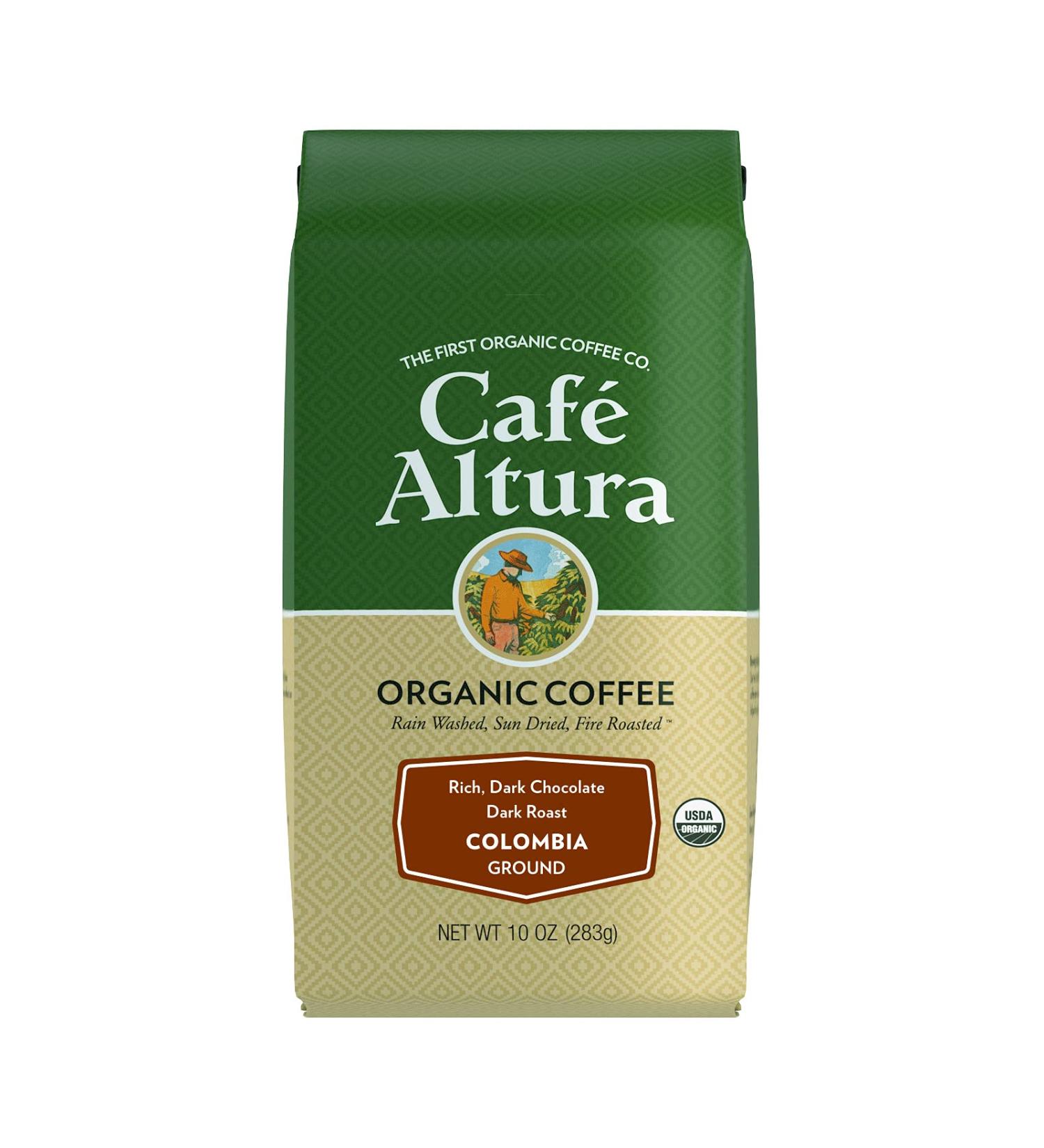 Buy Cafe Altura Organic Coffee Colombia Dark Roast 10oz - Premium Ground Coffee - Buy Online on GoSupps.com