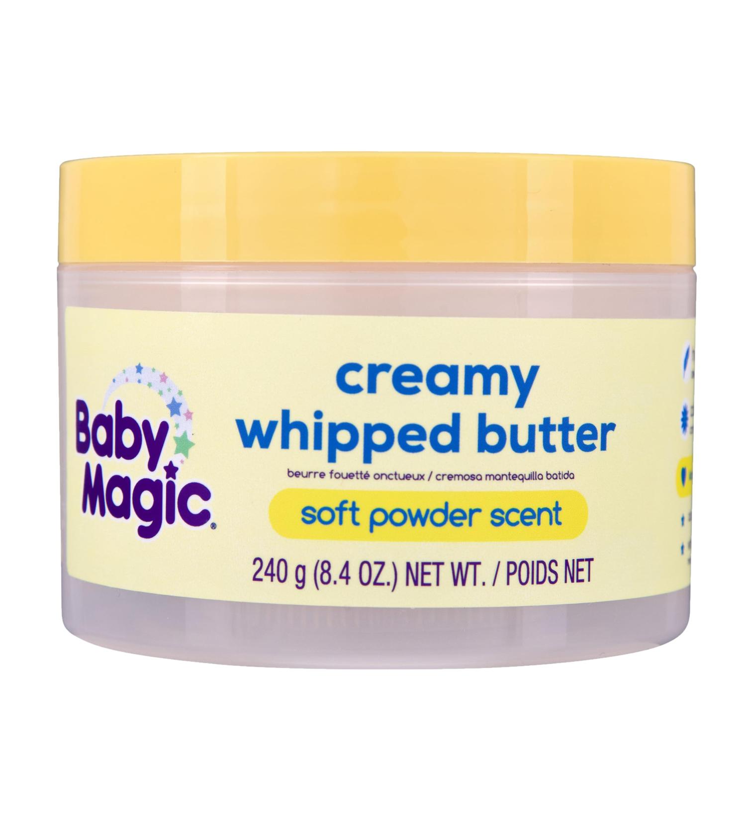 Baby Magic Creamy Whipped Butter | Helps Keep Skin Feeling Healthy and Baby Soft | Hypoallergenic | 8.4 fl oz. Soft Powder - Buy Online on GoSupps.com