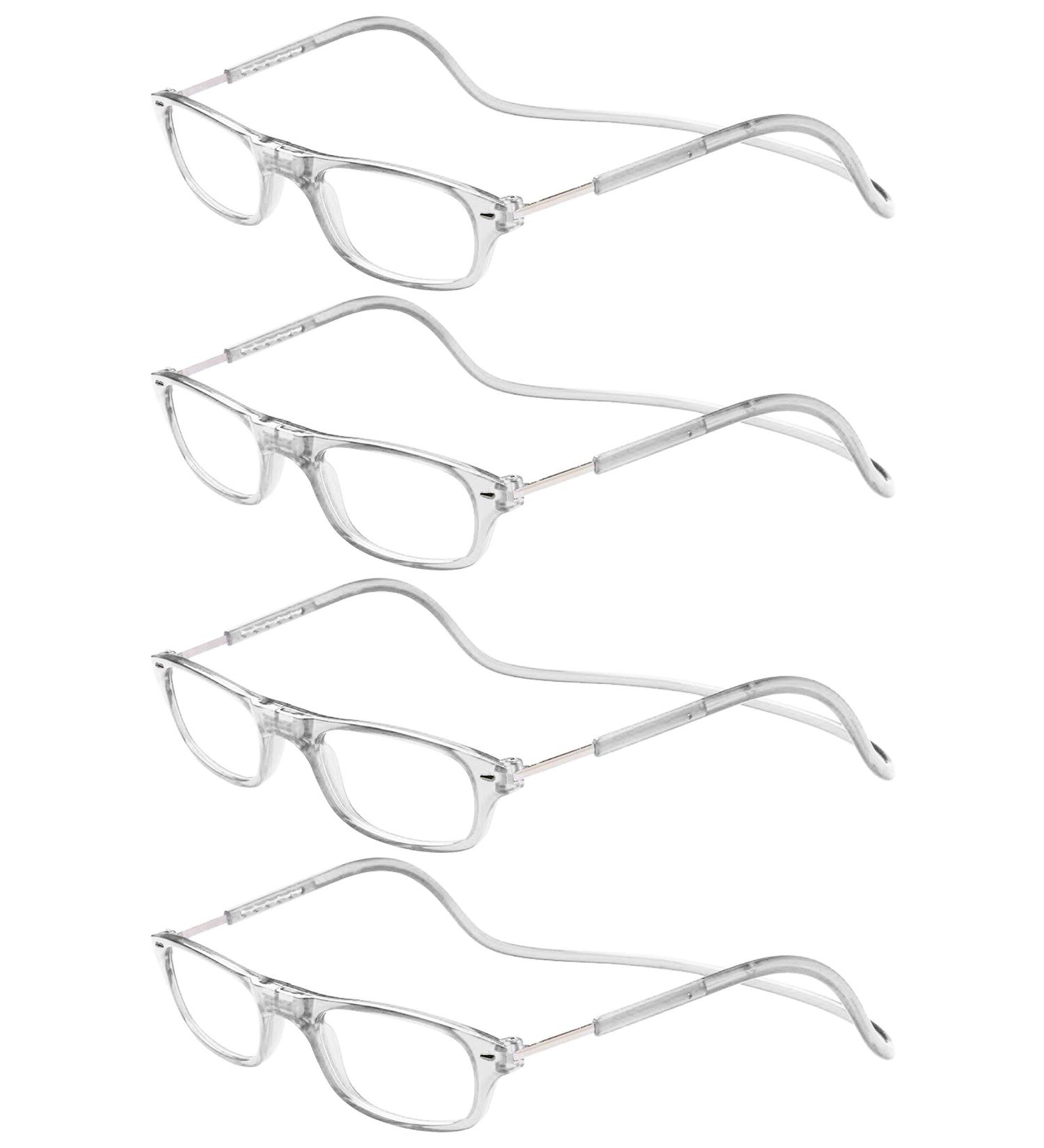 TBOC Pack: Reading Glasses for Men & Women - Dioptre +1.50 Foldable Magnetic Closure 4 Units | Optimize Presbyopia Aid & Mobile Use - Buy Online on GoSupps.com