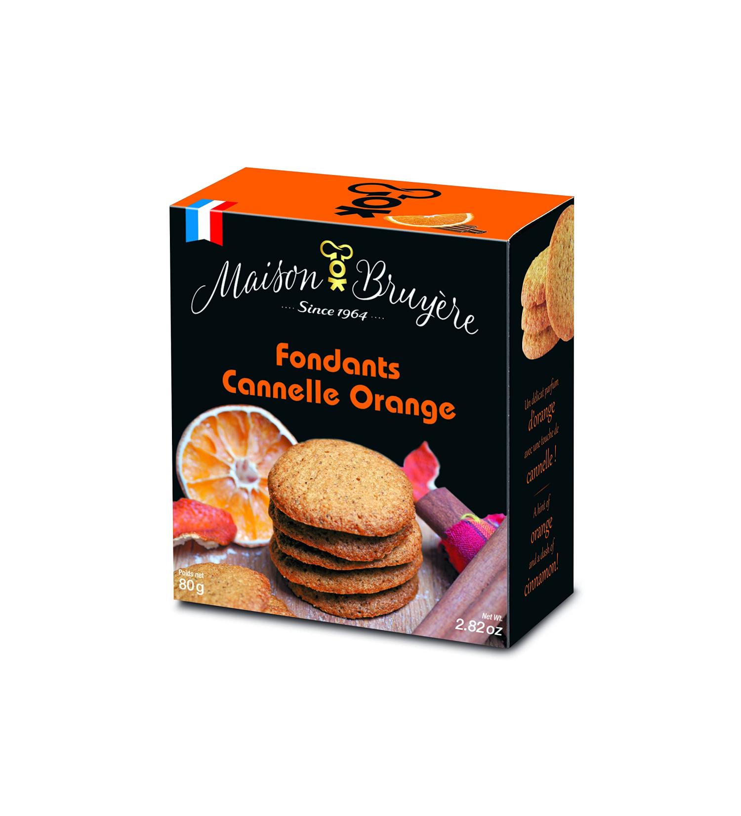 Cinnamon Orange Fondants: Artisanal biscuits made in France