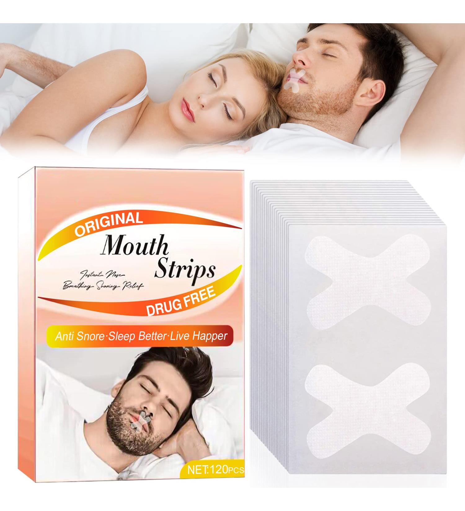 Advanced Gentle Anti Snoring Mouth Tape - Improve Nasal Breathing and Sleep Quality - Buy Online on GoSupps.com