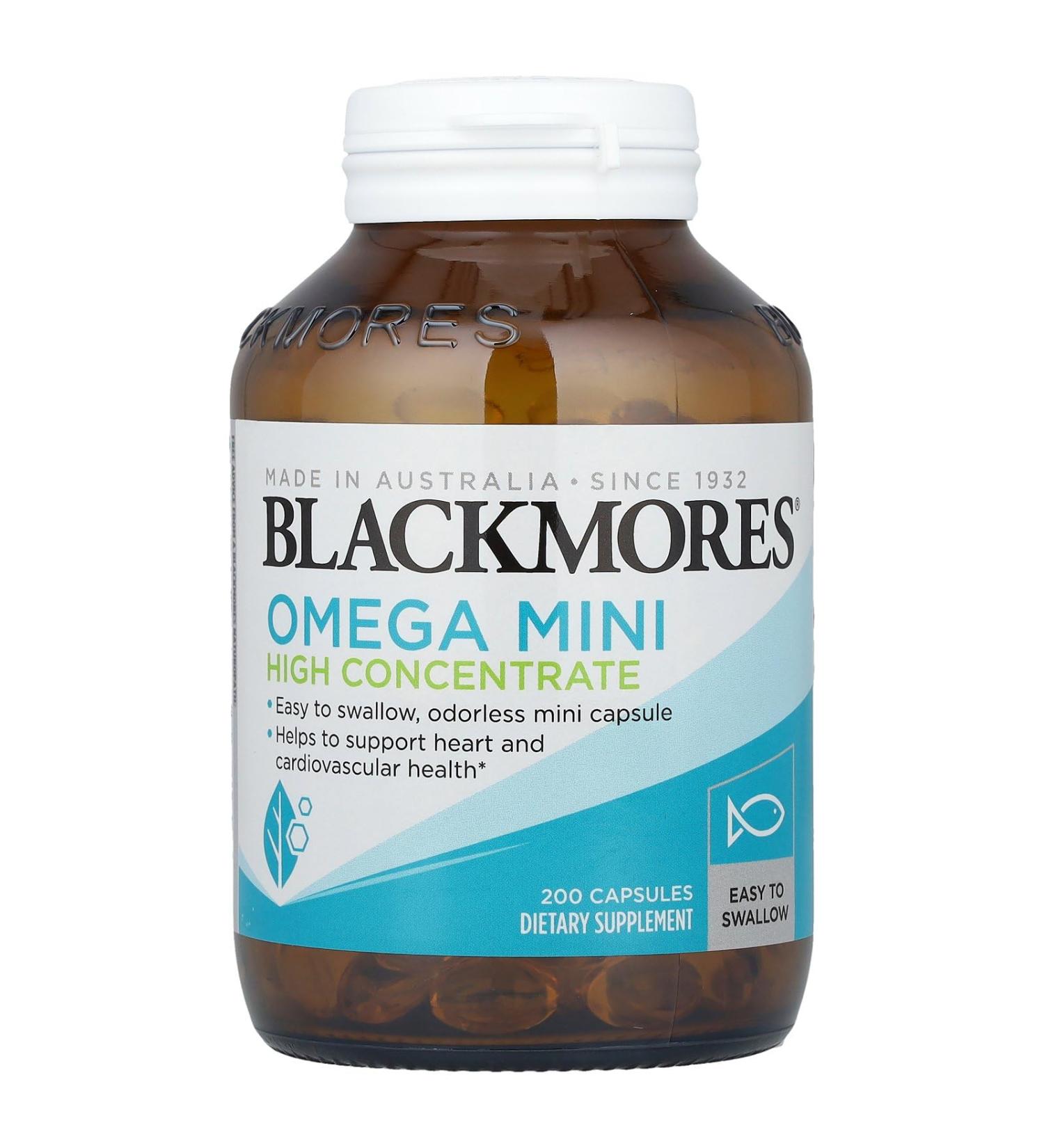 Blackmores Omega Mini High Concentrate 200 Capsules