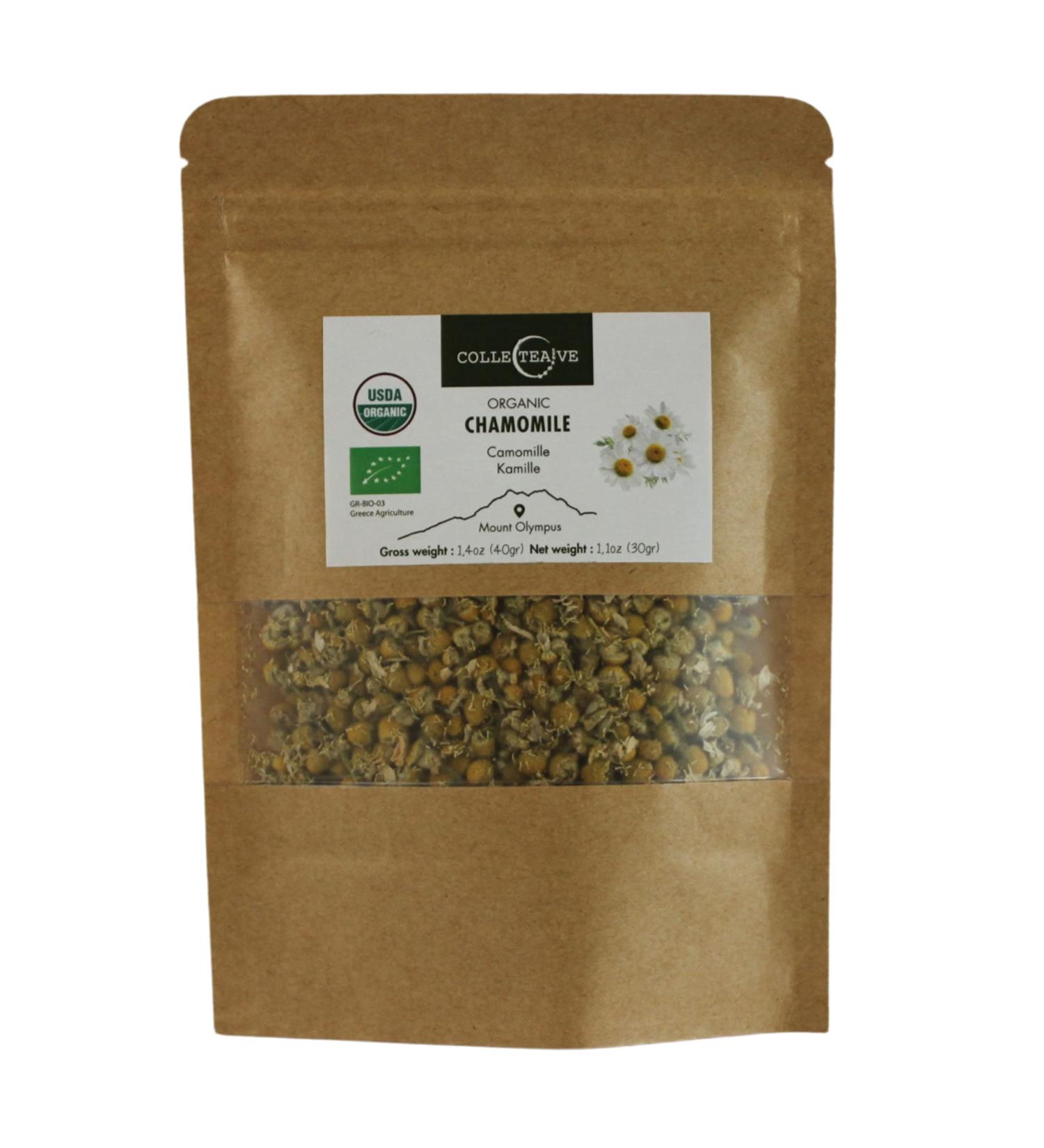 Collecteave Organic Greek Chamomile Kraft Paper Bag Pack of 2 x 30g (Total: 60g) - Buy Online on GoSupps.com