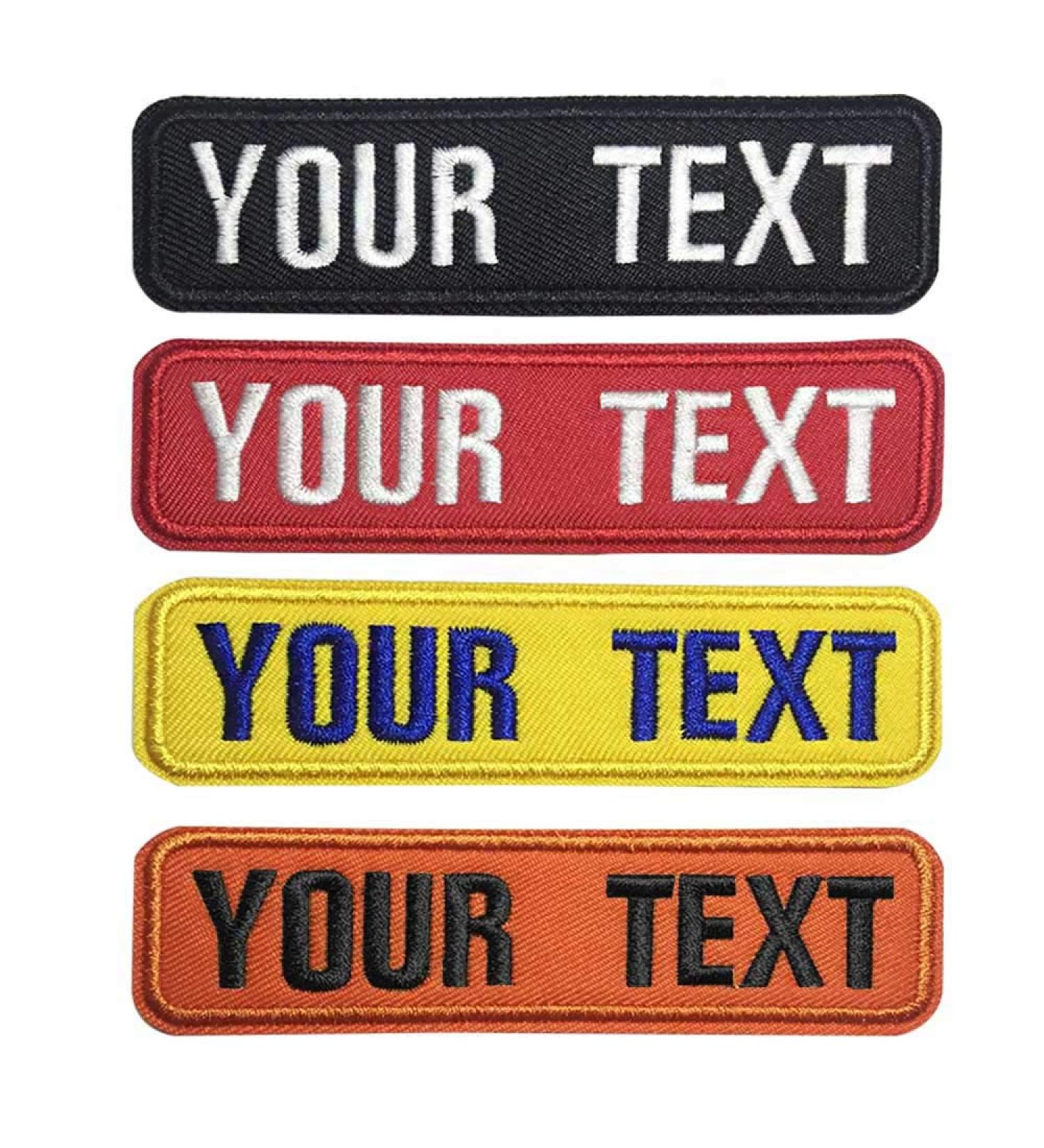 Personalized Military Tactical Tag - Custom Name Patch (2 Pieces) for Clothing, Bags, and Jackets - Buy Online on GoSupps.com