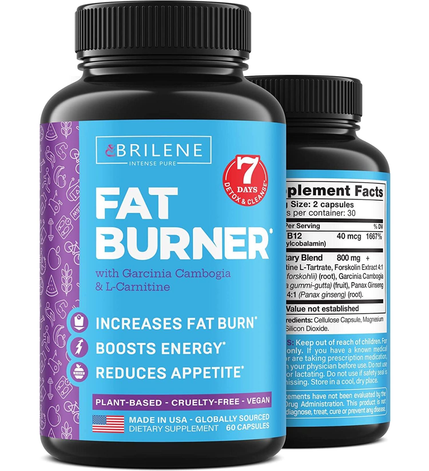 Weight Loss Pills for Women - Natural Appetite Suppressant & Metabolism Booster - Made in USA - Garcinia Cambogia & L-Carnitine - 60 caps - Buy Online on GoSupps.com