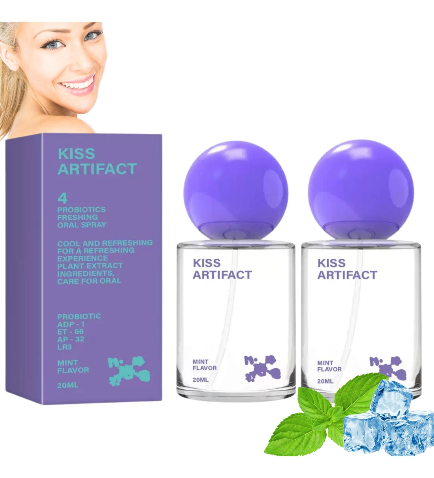 Probiotic Oral Spray for Long-Lasting Freshness Alcohol-Free Oral Spray with Probiotics for Breath Care Improve Oral Health Cool Breath Probiotic Spray Convenient Travel Sized Breath Spray (2pcs) - Buy Online on GoSupps.com