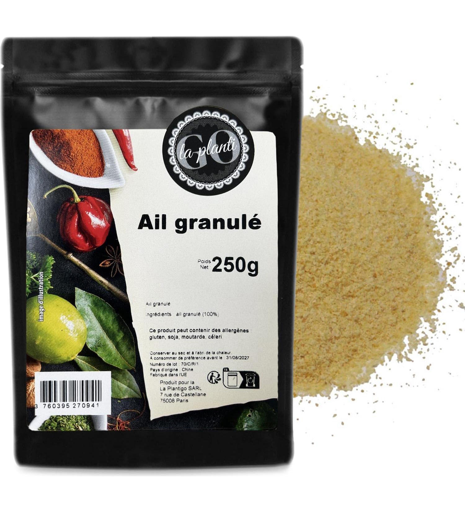 Granulated garlic 500 g - LA PLANTIGO - Buy Online on GoSupps.com