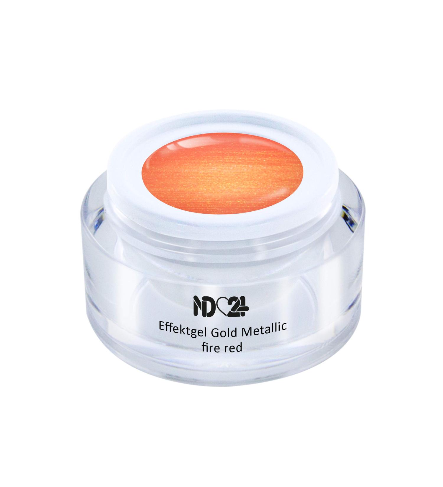 Buy UV LED Effect Gel - Gold Metallic Fire Red 5ml | Studio Quality Made in Germany - International Shipping - Buy Online on GoSupps.com
