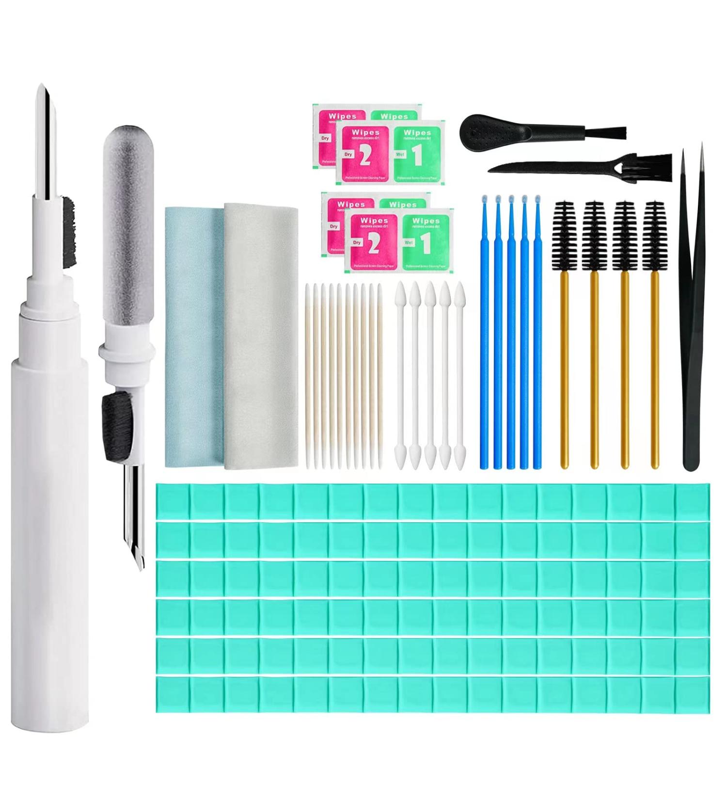 MUIIGOOD Airpods Cleaner Kit - Earbud Cleaning Putty, Pen, Brush, Microfiber Cloth - 221 Pcs for Airpods Pro/1/2/3, Phone, Camera, Hearing Aids - Buy Online on GoSupps.com