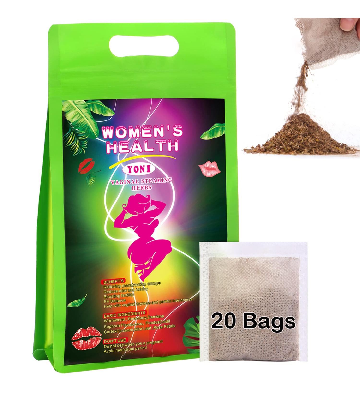 Organic Yoni Herbs for Cleansing (20 Bags) - 100% Herbal Blend for Women's V Steaming - Buy Online on GoSupps.com