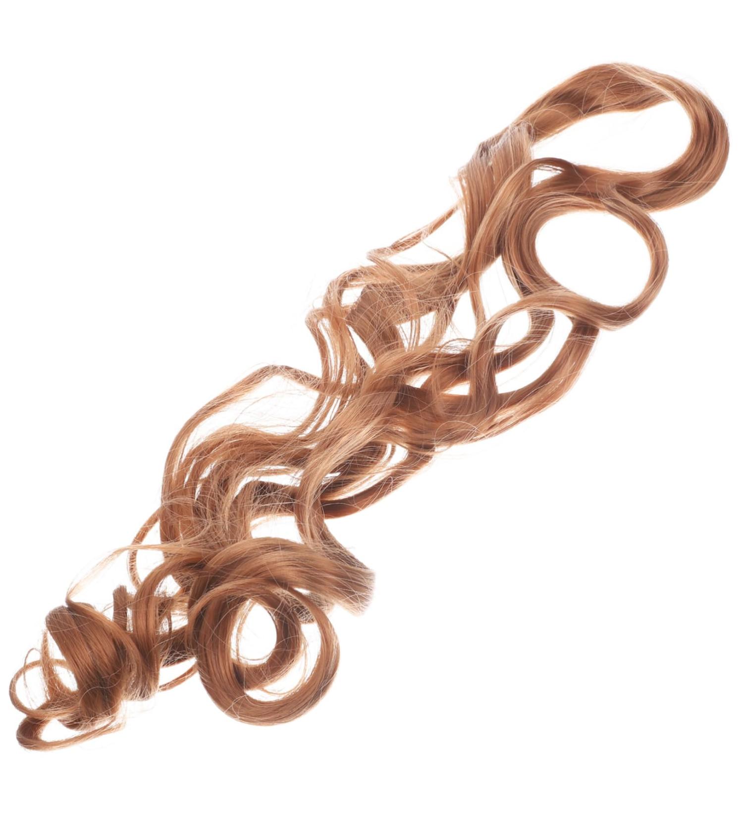 minkissy French Curly Wig Crochet Braiding Hair Deep Wave Wig Hair Extensions for Braids Braid in Hair Extensions Crochet Hooks for Hair Braiding Wig Loose To Weave High Temperature Wire 70X8CM Brown - Buy Online on GoSupps.com