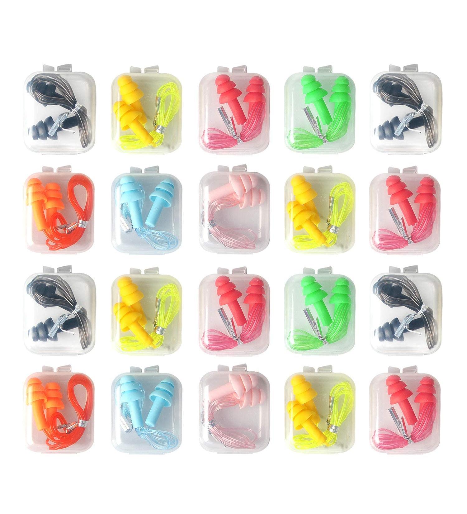 Buy Lulyl 20-Pair Reusable Silicone Hearing Protection Earplugs - Waterproof & Soft for Sleep & Aircraft - International Shipping Available - Buy Online on GoSupps.com