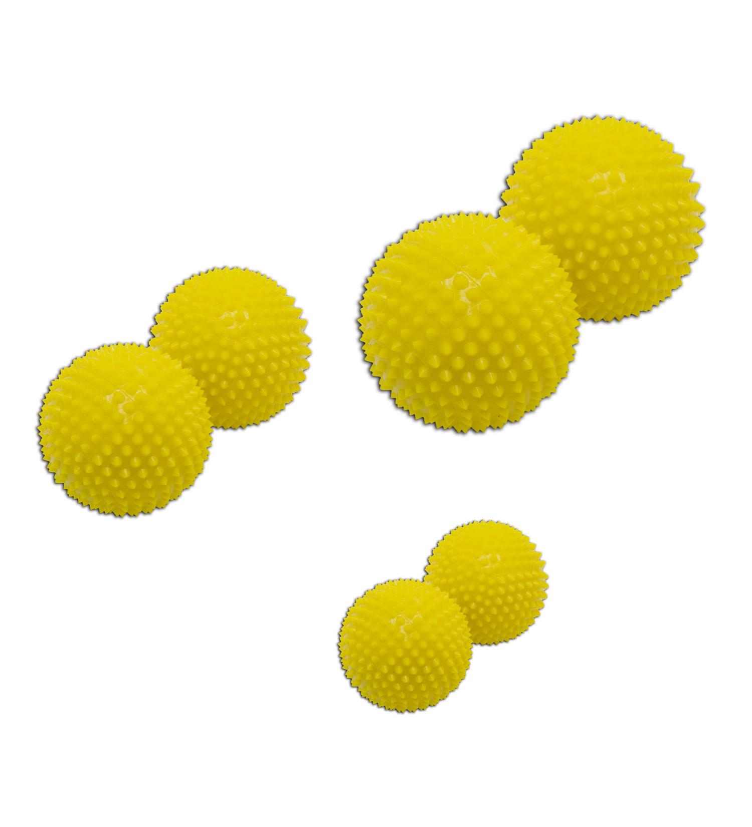 Magnet Acupuncture Massage Balls | 3x2 sets | approx. 32mm 45mm 55mm (Yellow | 32mm 45mm 55mm )