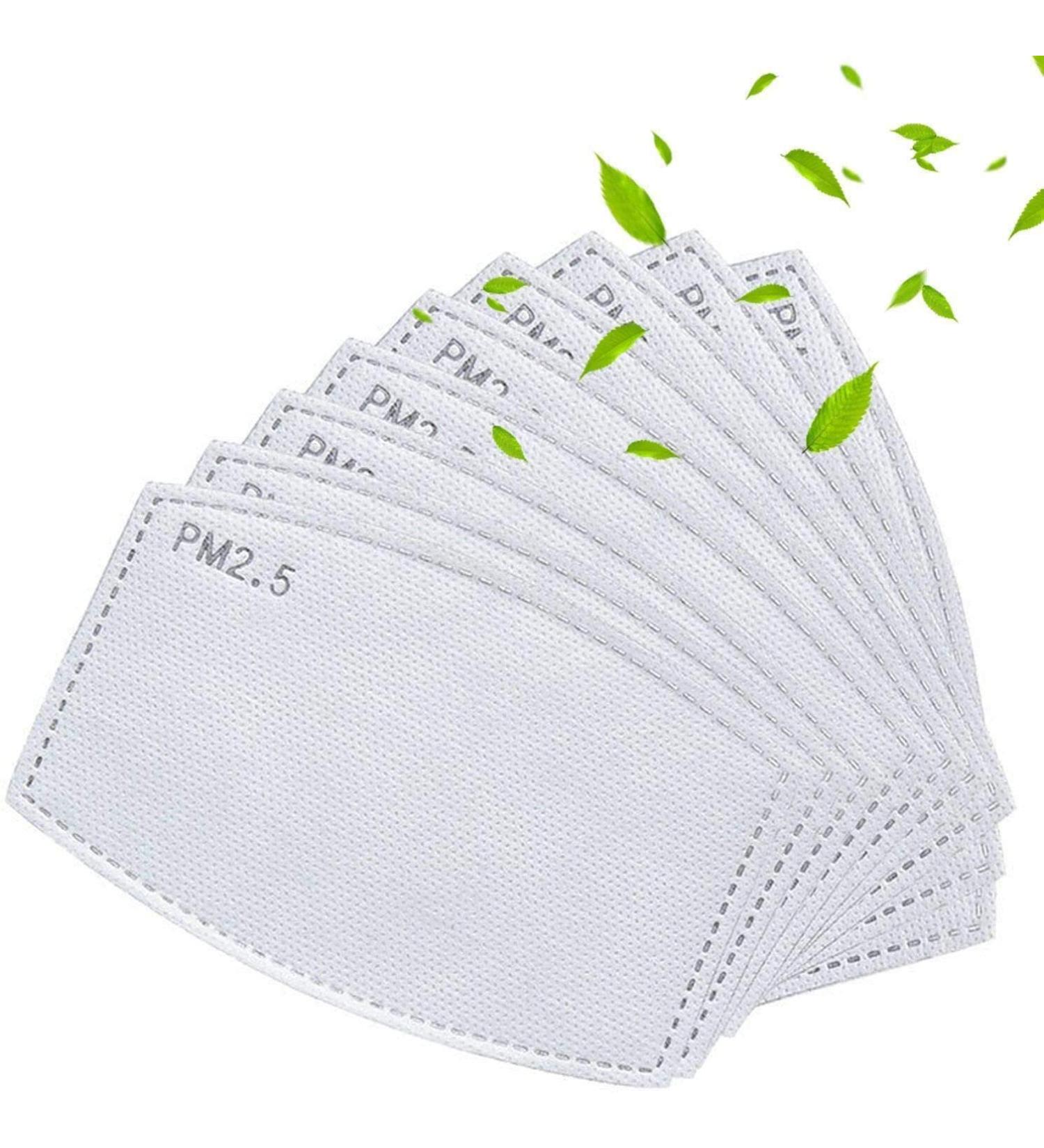 100pcs PM 2.5 Activated Carbon Filters - Replaceable Anti Haze Filters - 5 Layers Meltblown Non-Woven Cloth - Buy Online on GoSupps.com