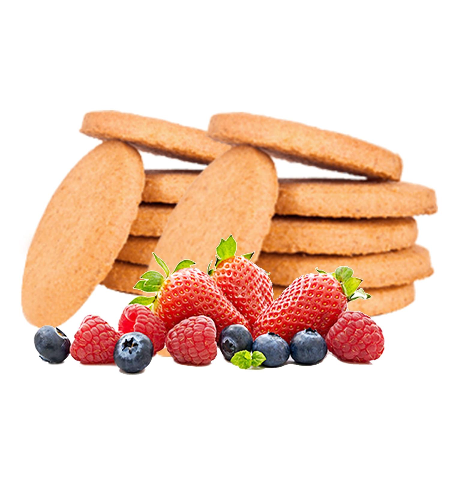 Protein Cookies Line diet | 14 Red Fruit Flavor Cookies | 30% Protein Fit Snack | International Shipping - Buy Online on GoSupps.com