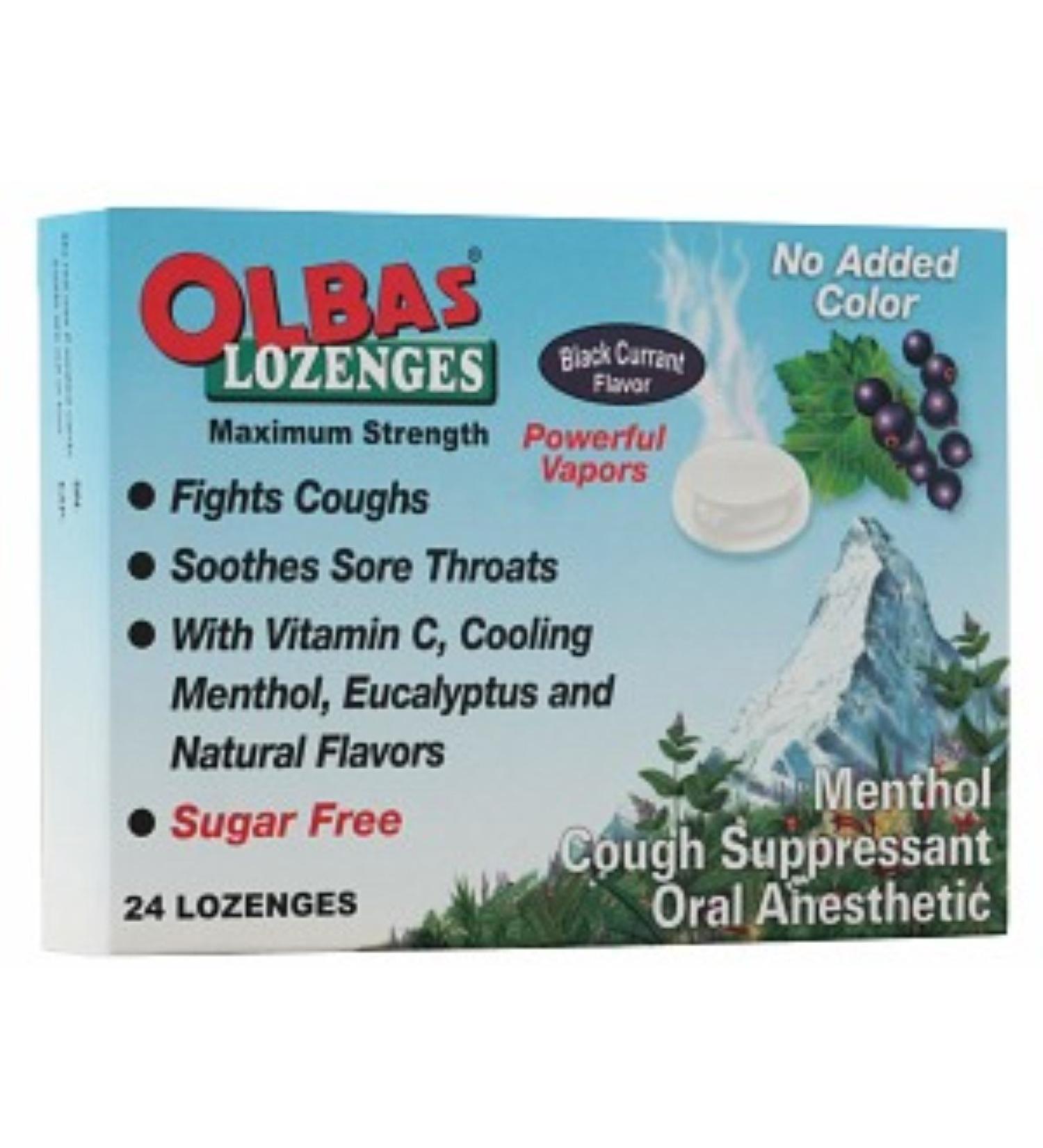 Olbas Sugarless Lozenges Currant 24 Ea. (2-Pk)