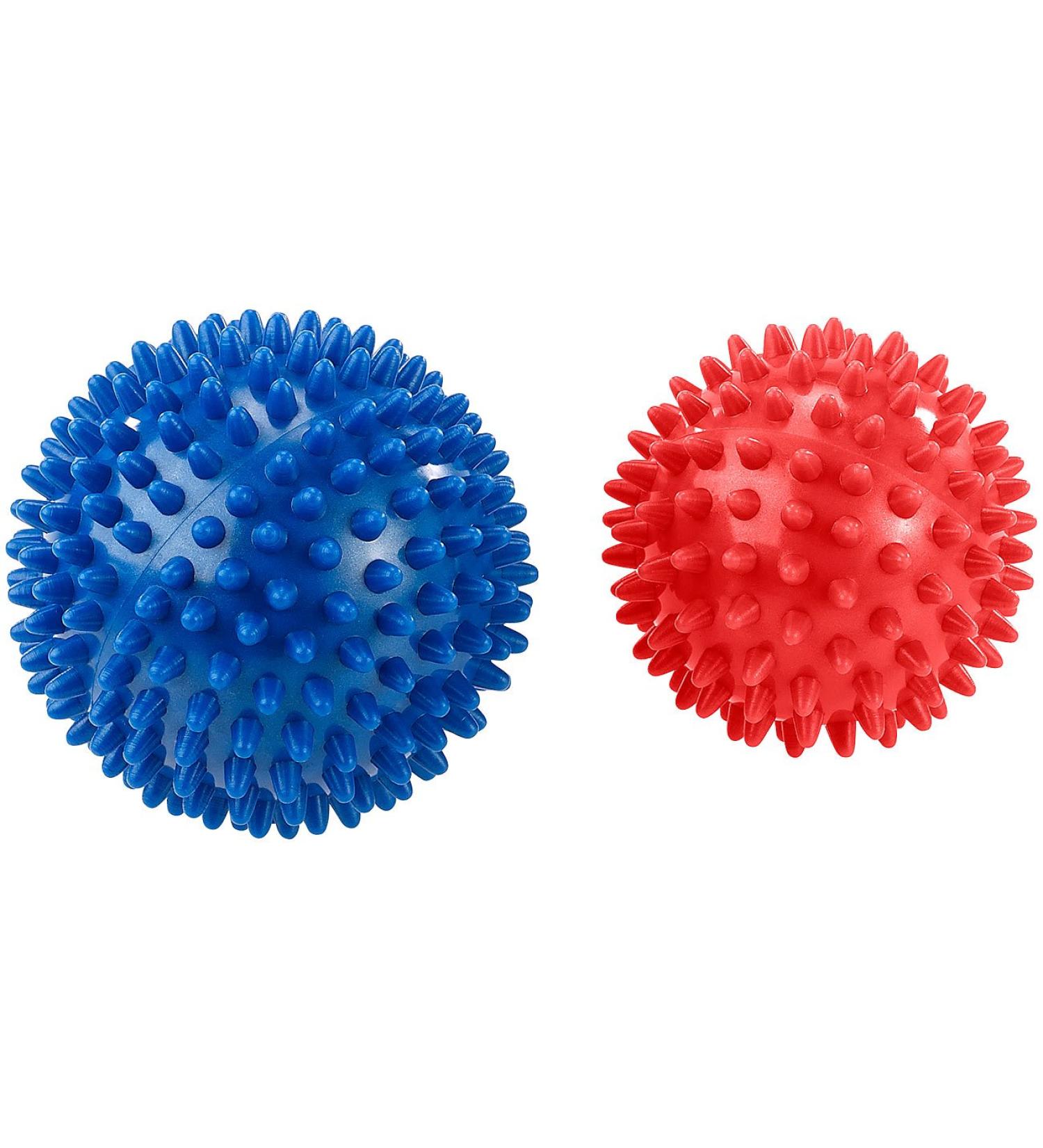 Newgen Medicals Igelball: 2 massage balls with knobs for reflex zone massage and much more.
