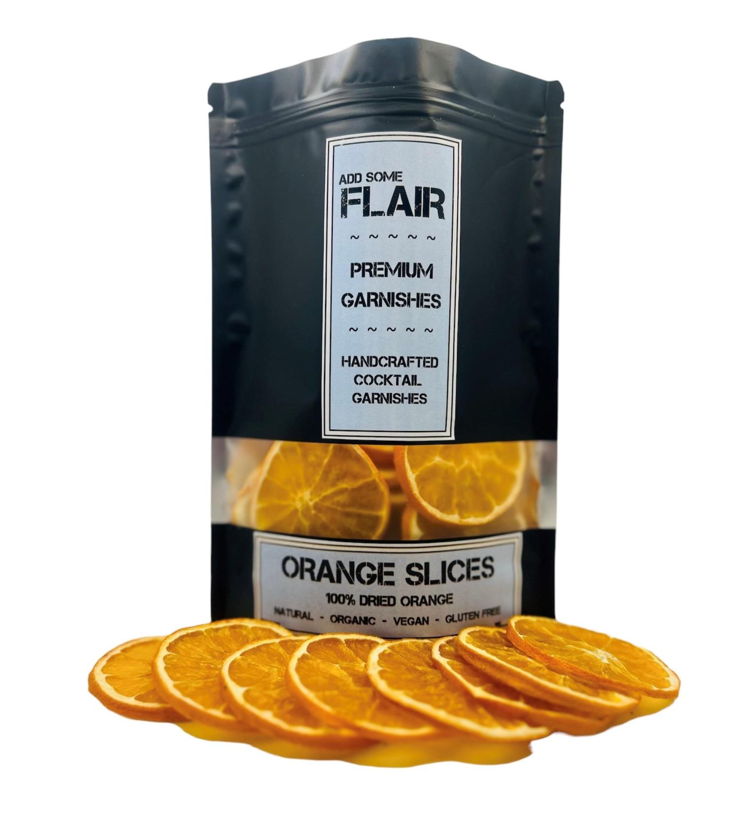 Dried Oranges - Premium Dehydrated Cocktail Garnishes - 20 Servings (70g Approx) - Buy Online on GoSupps.com