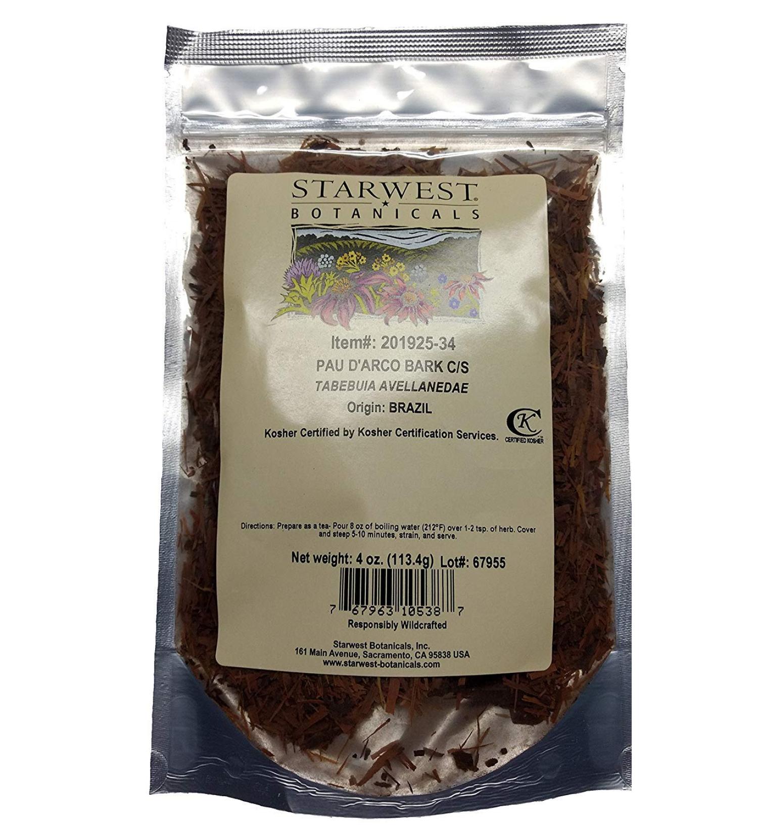 Pau D'Arco Bark C/S Wildcrafted - 4 Oz (113 G) - Starwest Botanicals