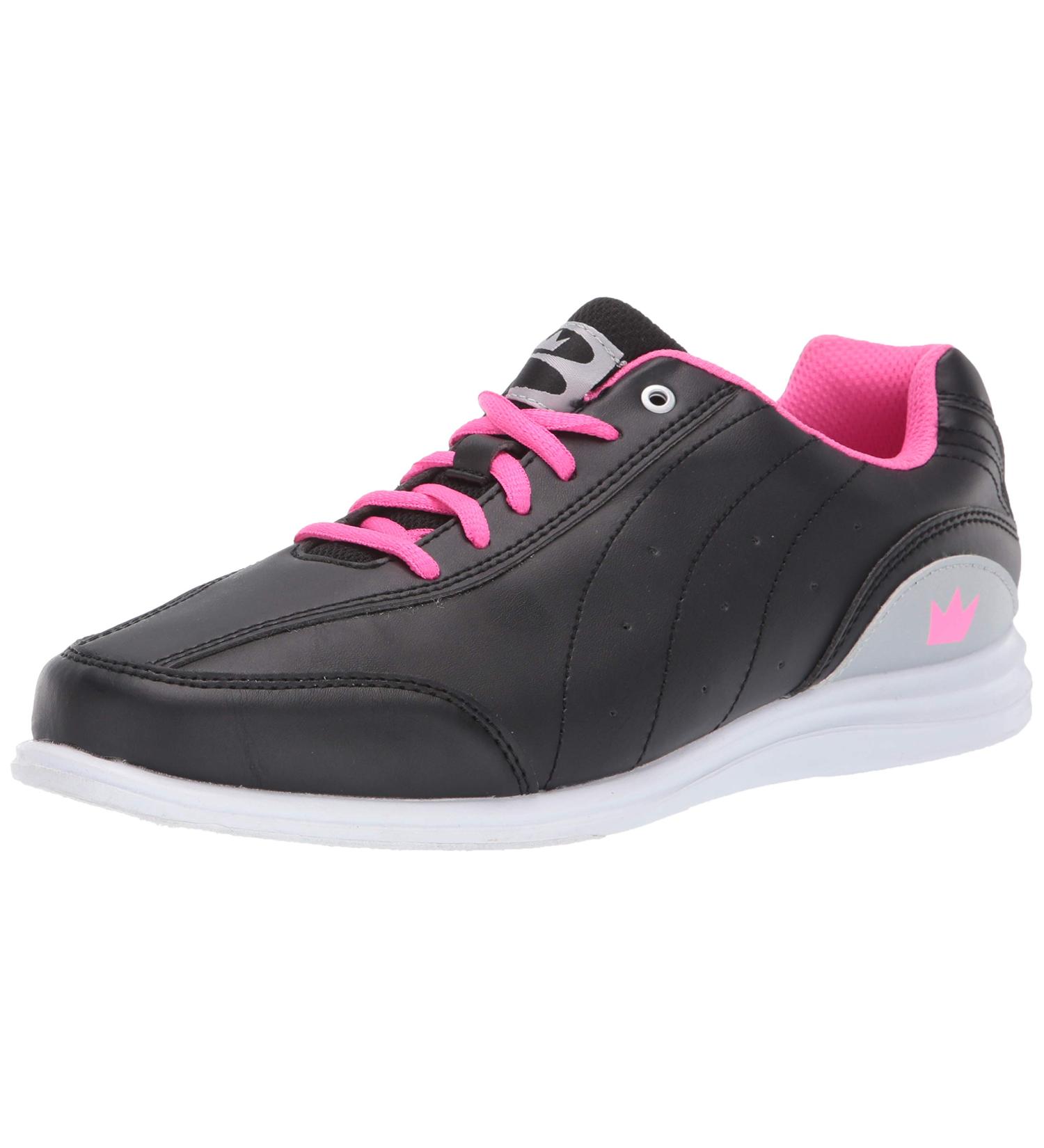 Brunswick Women's Slide Bowling Shoes 7.5 Black/Pink - Stylish and Comfortable - Buy Online on GoSupps.com