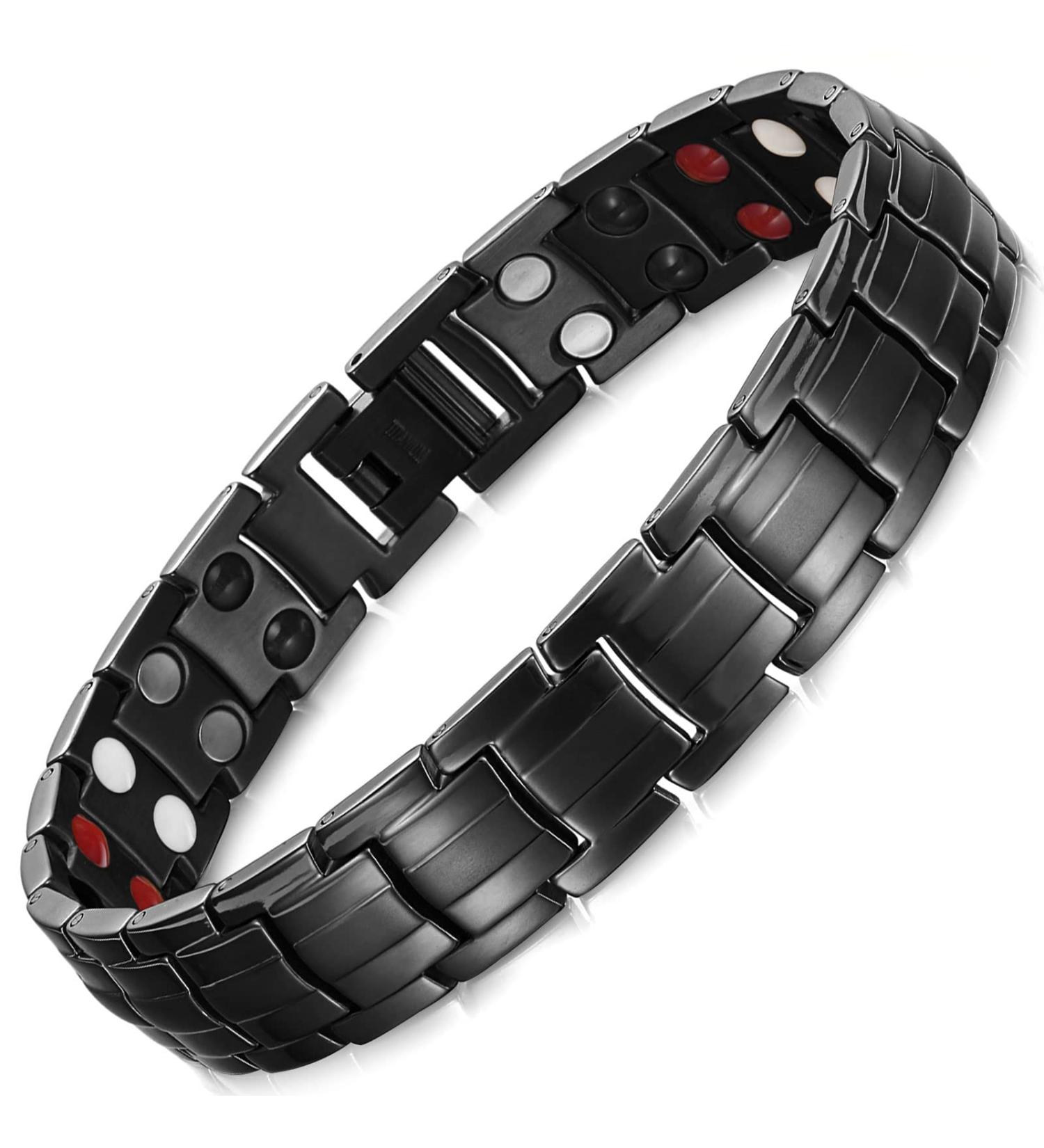 Raino Men's Titanium Magnetic Light Tape - 3500 Gauss Magnets Adjustable Weight Loss Tool & Jewelry Box - Buy Online on GoSupps.com