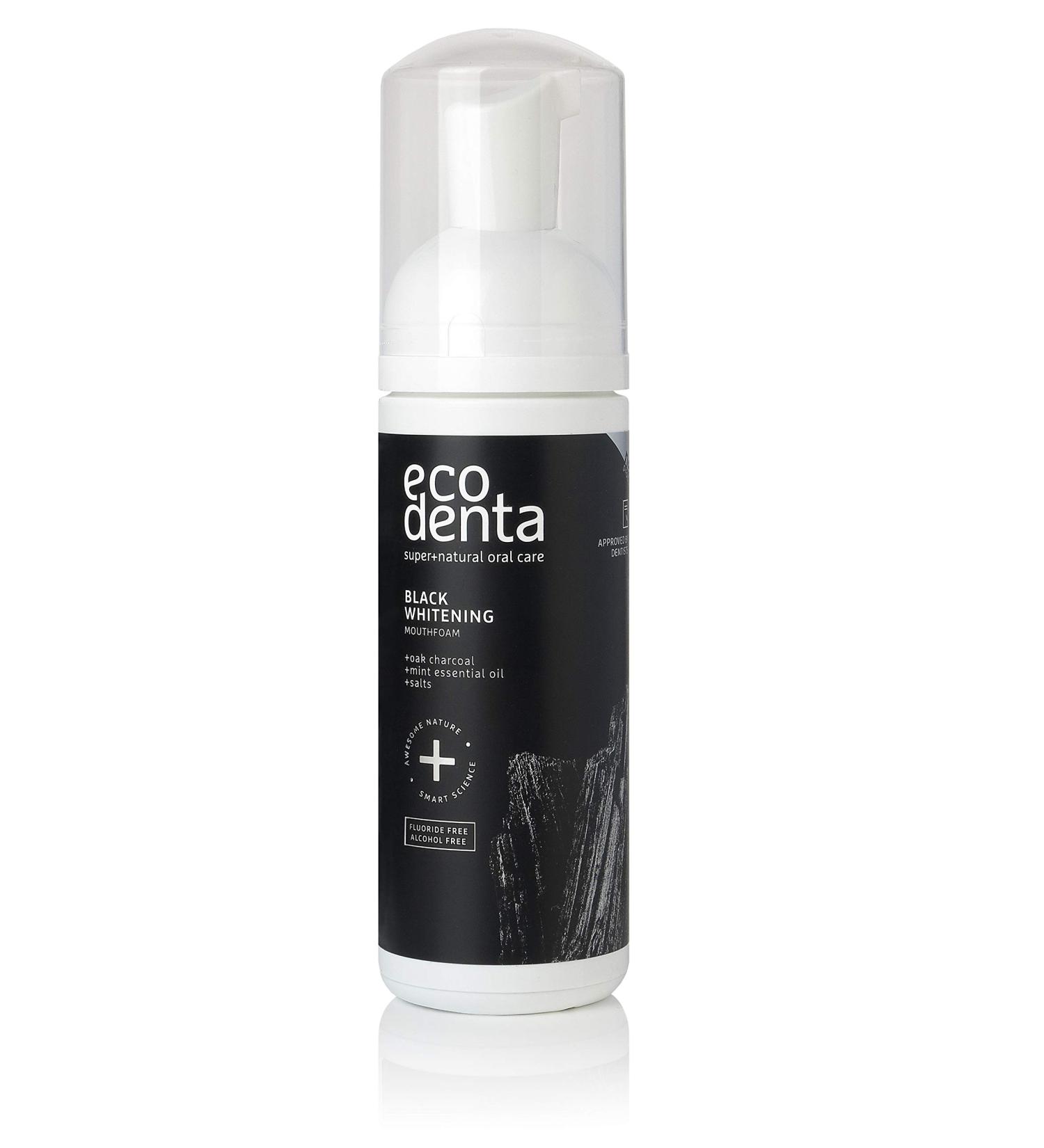 Ecodenta Black Charcoal Whitening Mouthwash Mouthwash 150ml - Buy Online on GoSupps.com