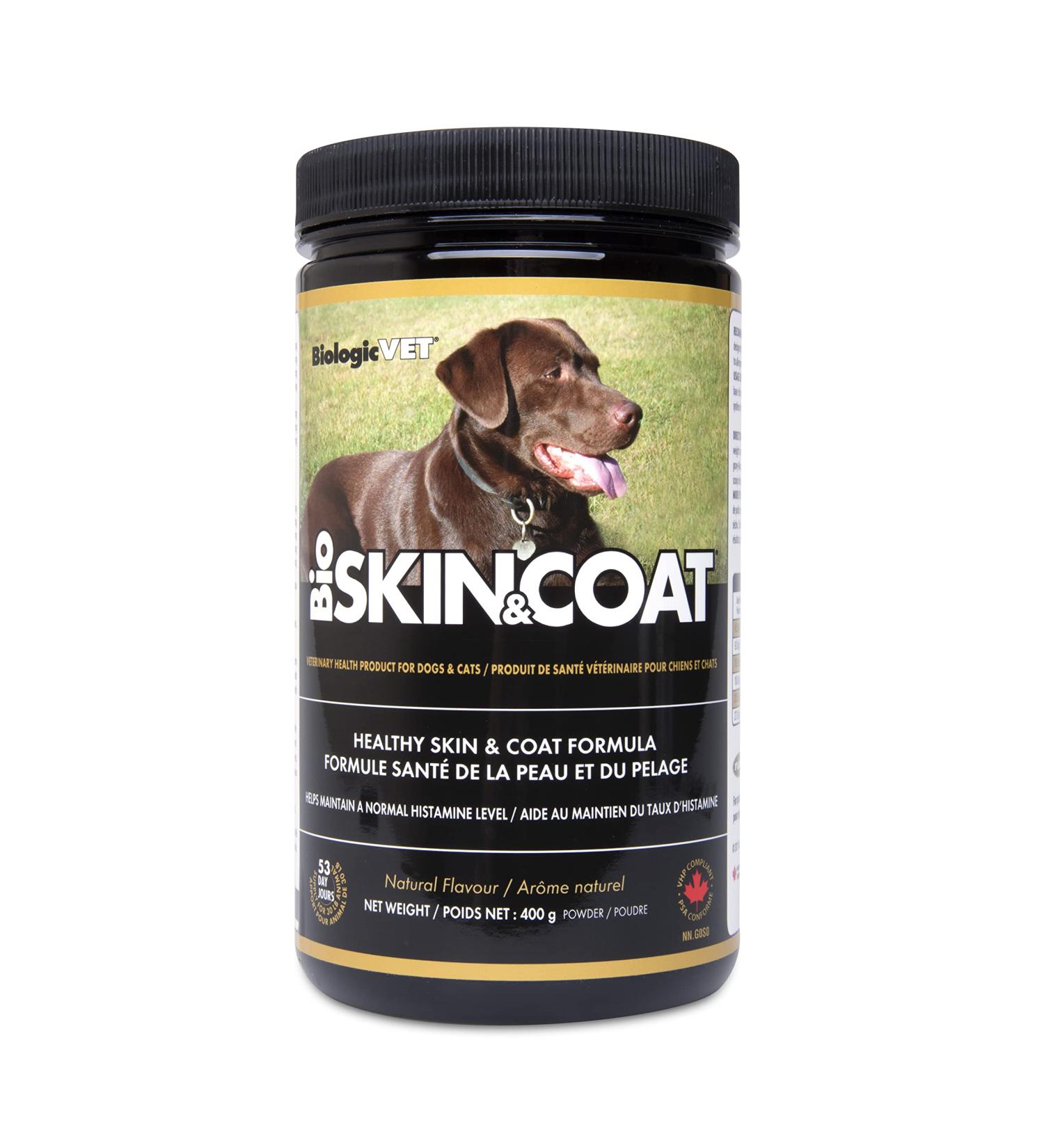 Flora Health BiologicVET BioSKIN&Coat Natural Antihistamine Quercetin Bromelain Lignans Prebiotics for Dogs and Cats 400 g Powder Greenish 400 g (Pack of 1) - Buy Online on GoSupps.com