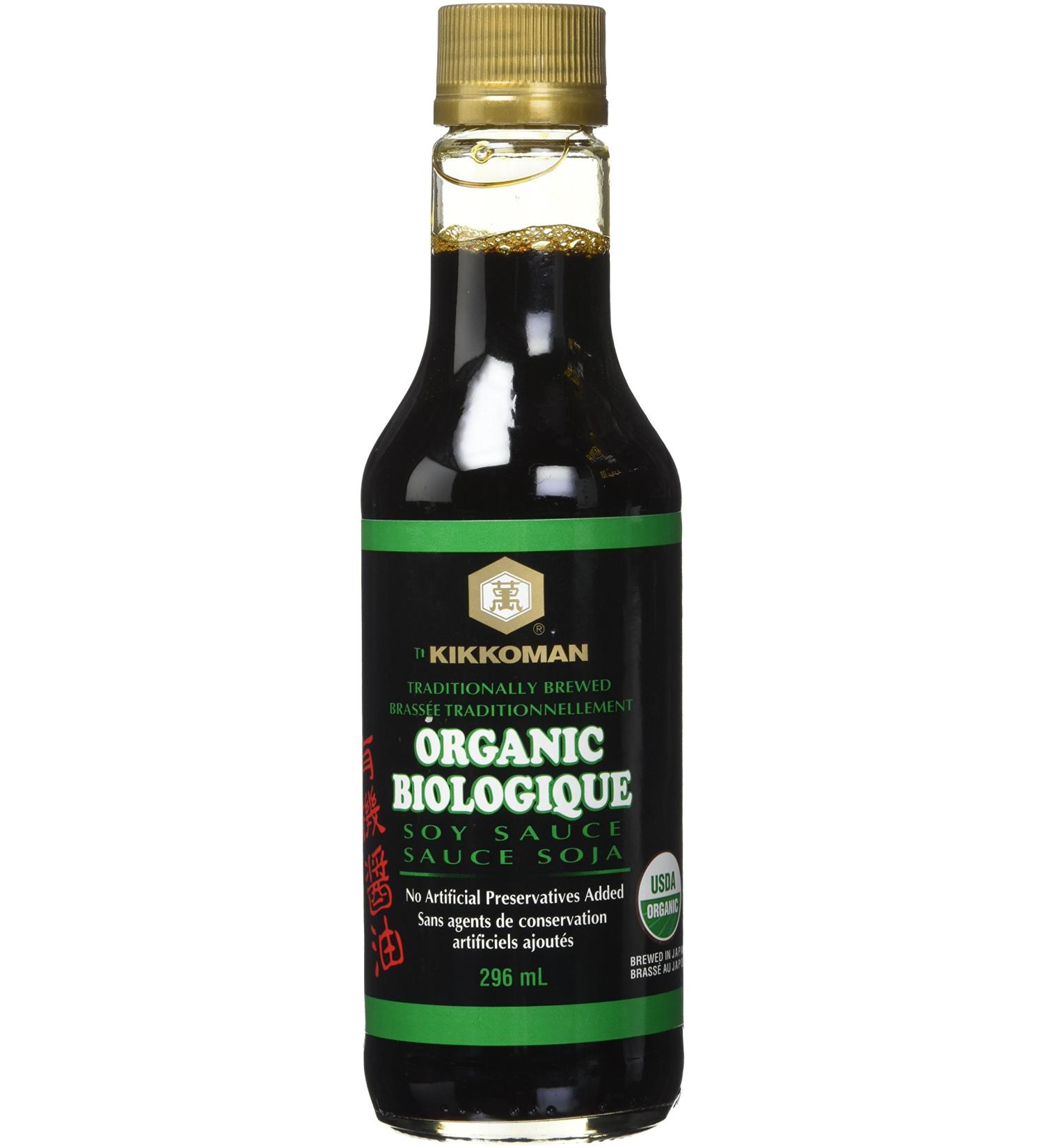 Kikkoman Organic Soy Sauce 296ml - Buy Online on GoSupps.com