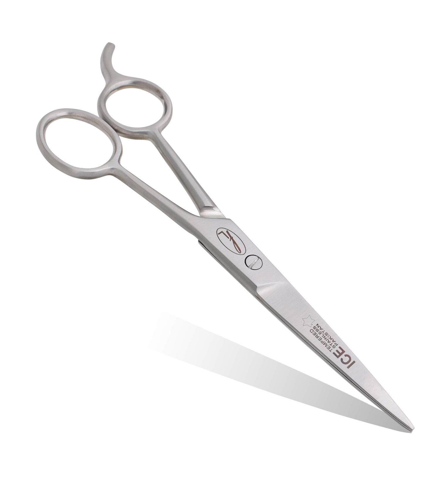 6.5 Hairdressing Scissors with Hook | Anti-Rust Barber Scissors | Tempered Ice Stainless Steel | Ideal for Men/Women - Buy Online on GoSupps.com