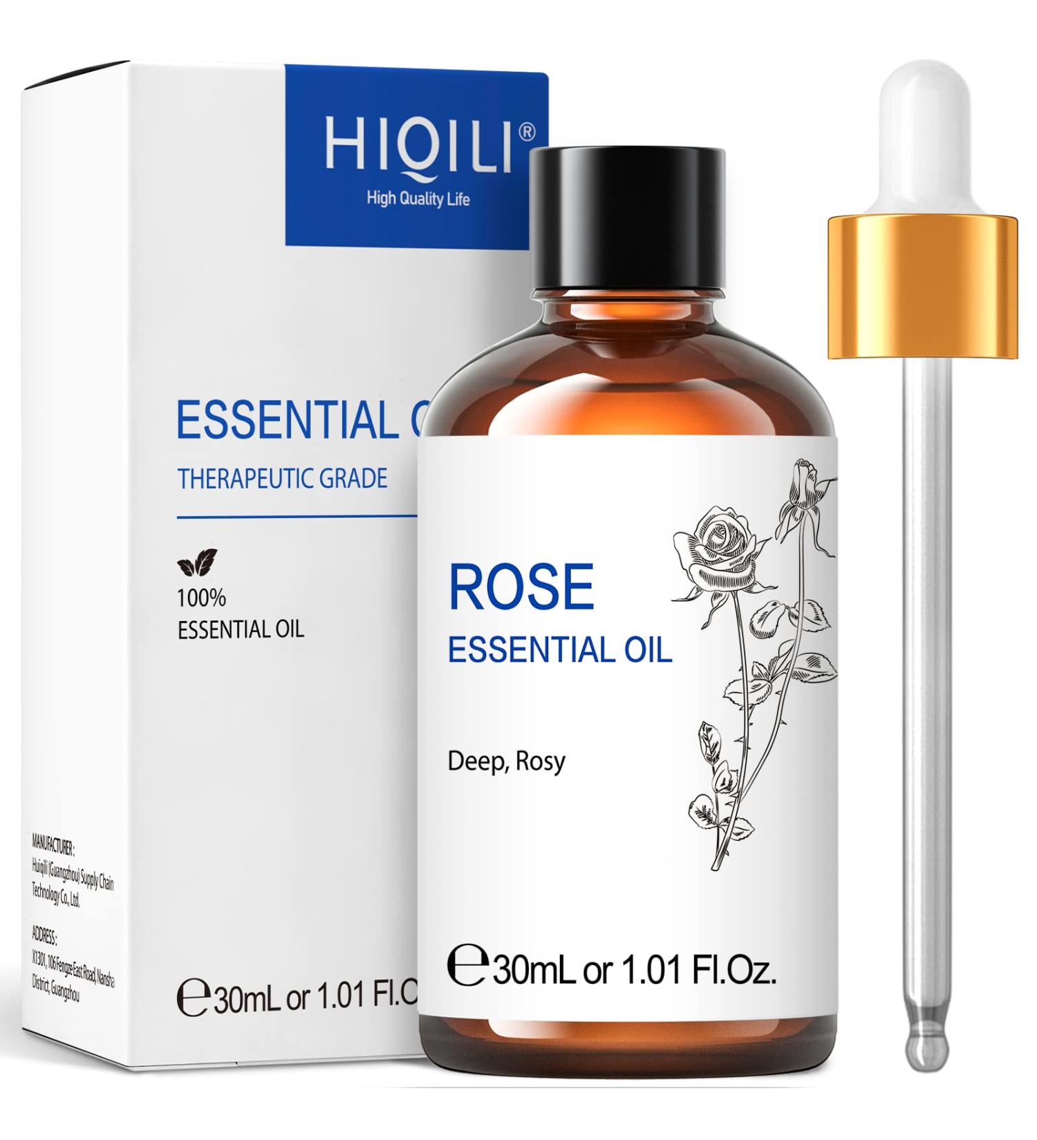 HIQILI Rose Essential Oil 30ml for Diffuser, Skin & Hair, Perfume, Candle Making - 1 Fl Oz (Pack of 1) - Buy Online on GoSupps.com