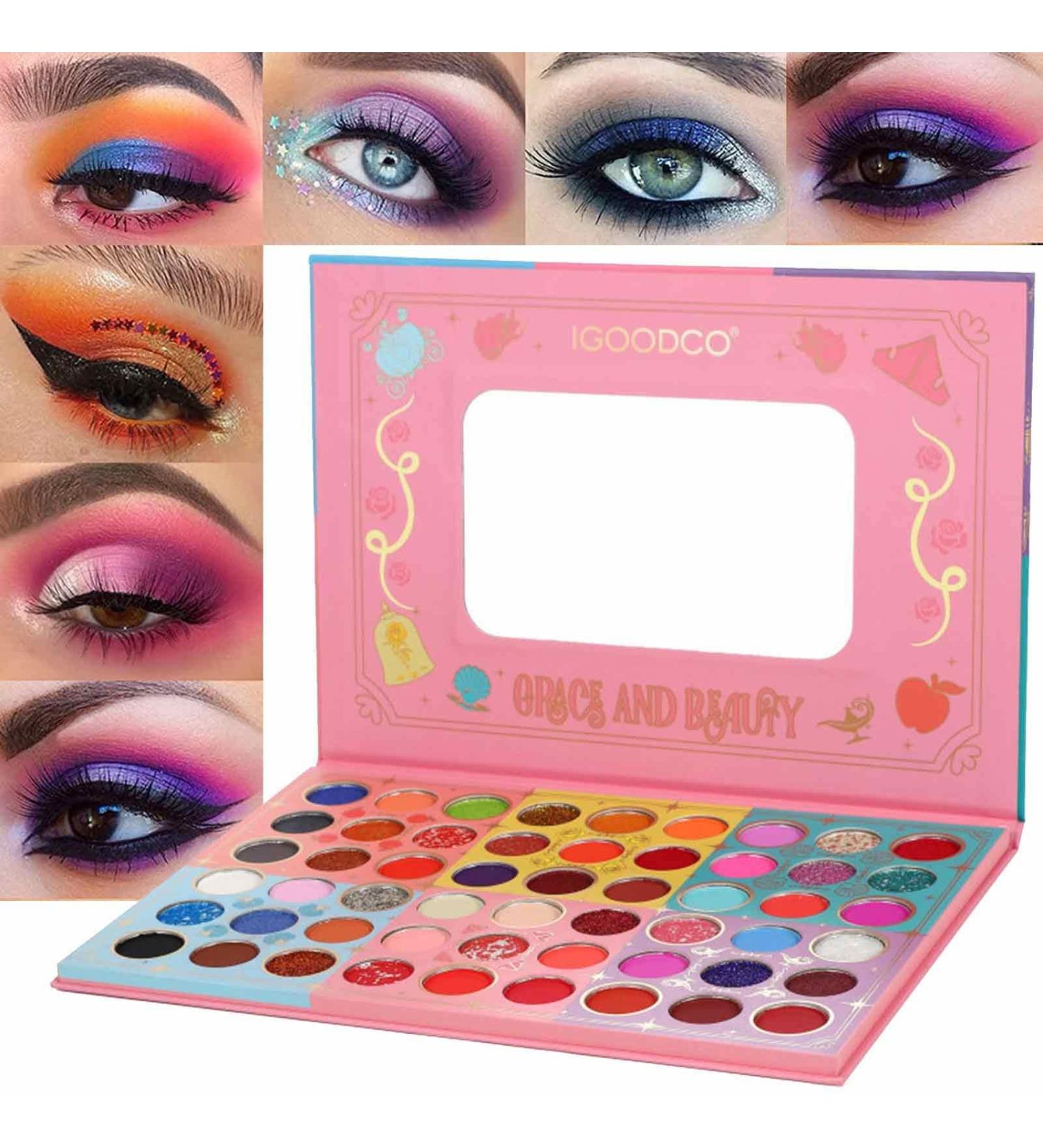 Eye Shadow Palette Makeup | 54 Colors Matte Shimmer Eye Shadow | Waterproof High Pigmented Blendable Colorful Eyeshadow Palette for Holiday Cosmetics - Buy Online on GoSupps.com