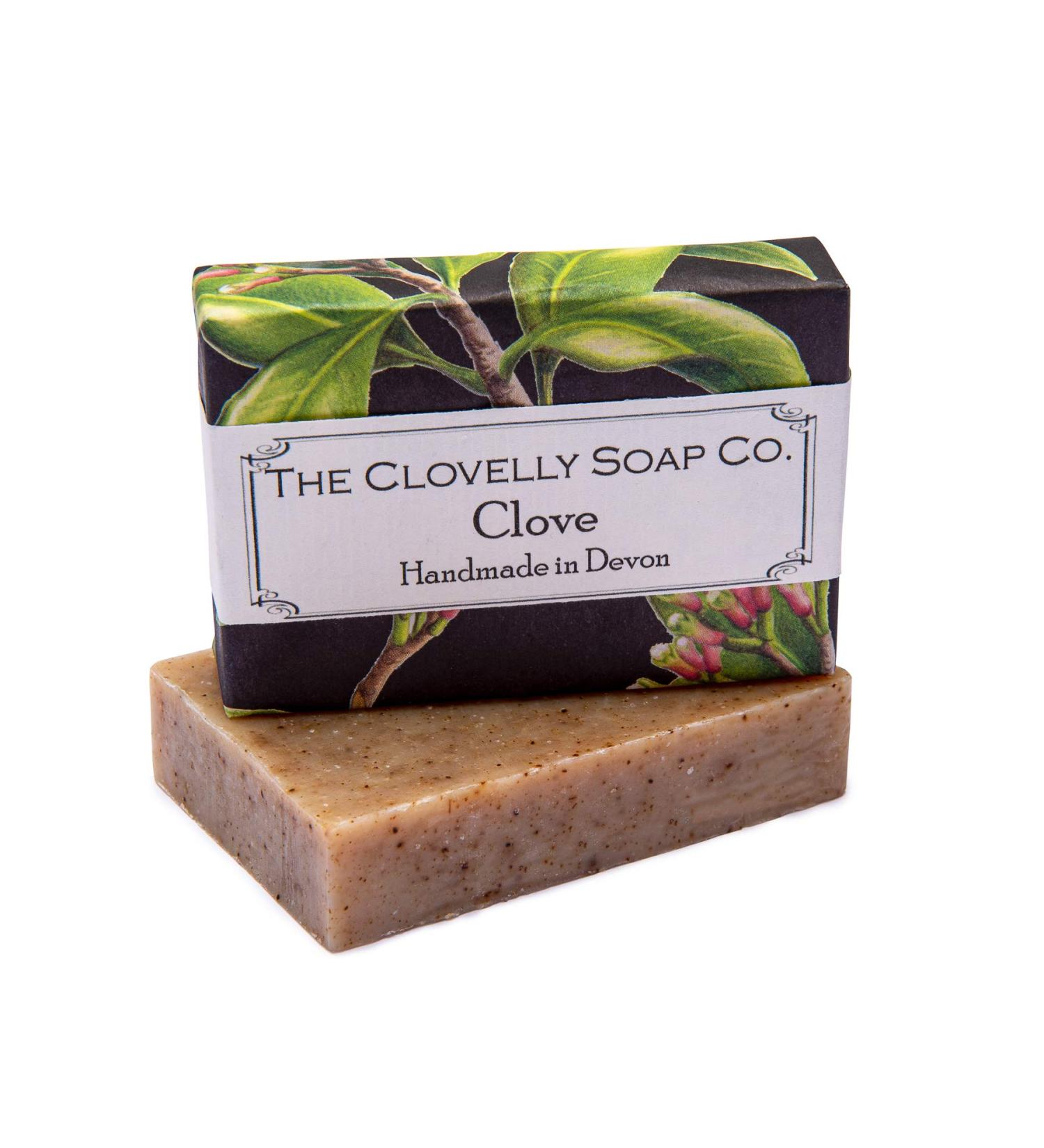 Clovelly Soap Co Natural Handmade Exfoliating Soap Bar with Clove for all Skin Types 100g - Buy Online on GoSupps.com