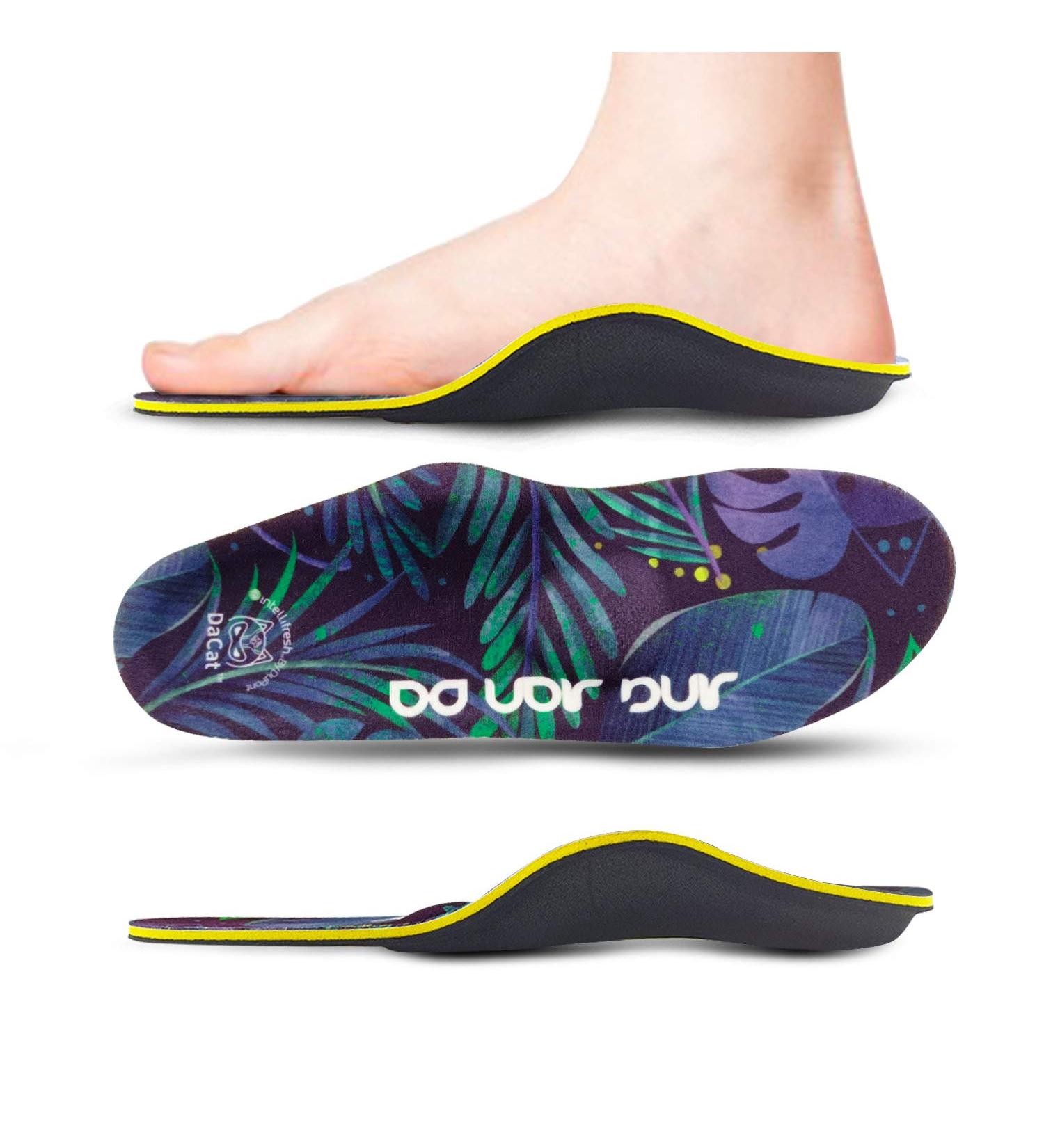 Dacat Orthopedic Insoles for Flat Feet & Plantar Fasciitis | Comfort Shoe Inserts for Men & Women | EU Size 46-47 - Heel Spur Relief - Buy Online on GoSupps.com