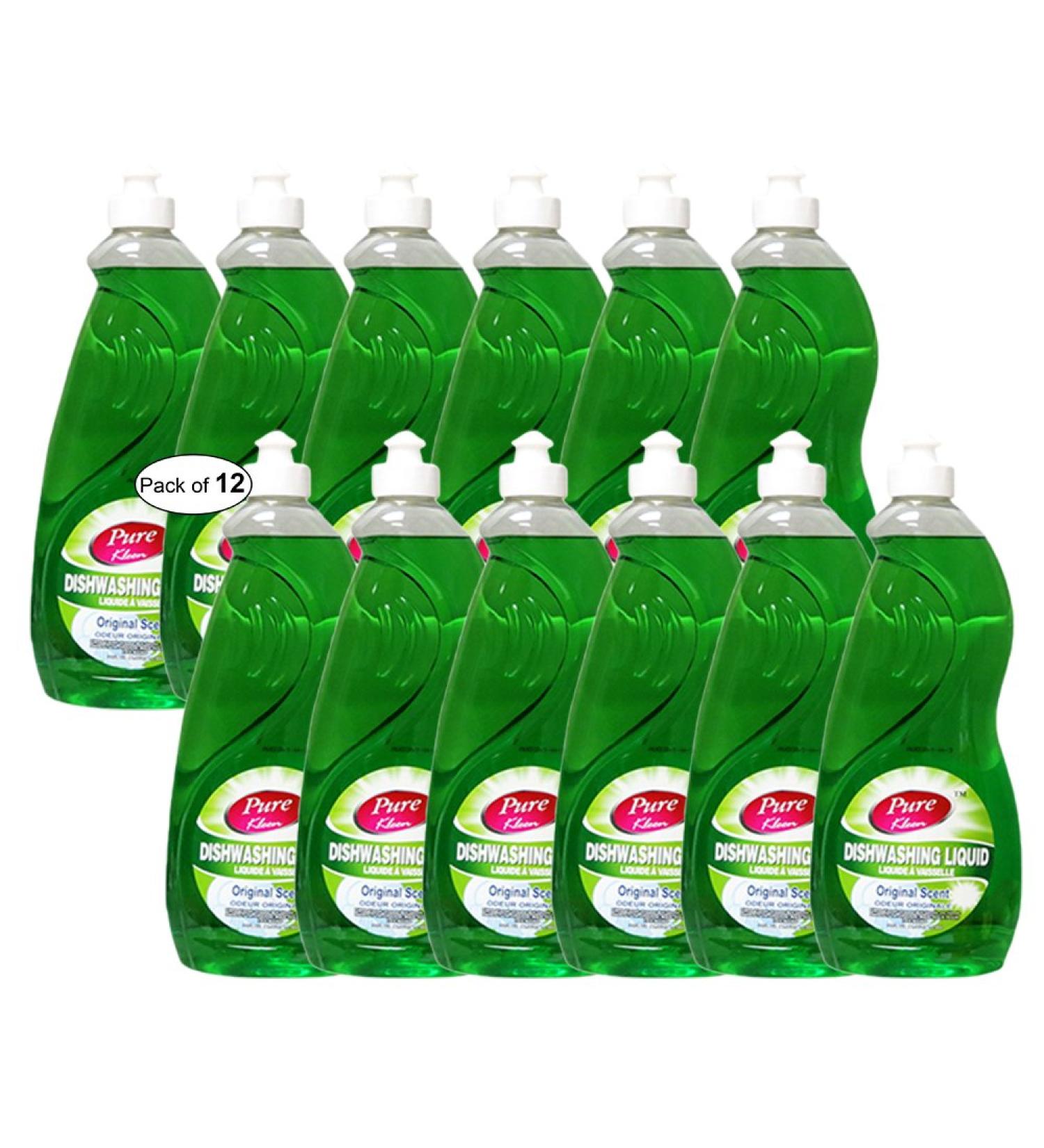 Pure Dishwashing Liquid Original Scent(1L) (Pack of 12)