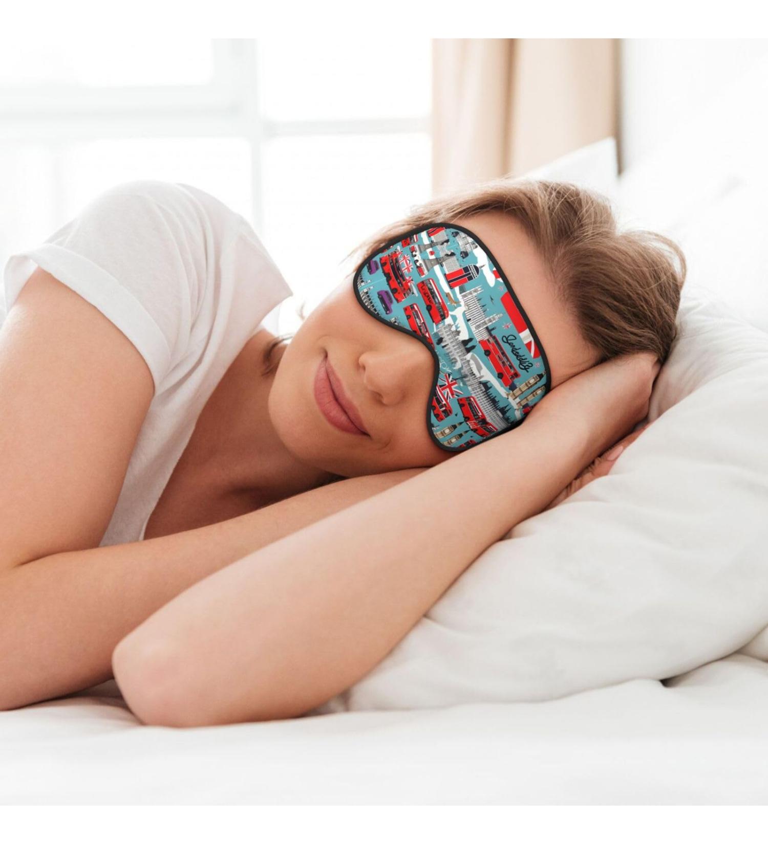 I Like London Print Sleep Eye Mask | Soft Eye Cover for Travel & Naps - Perfect for Women & Men - Buy Online on GoSupps.com